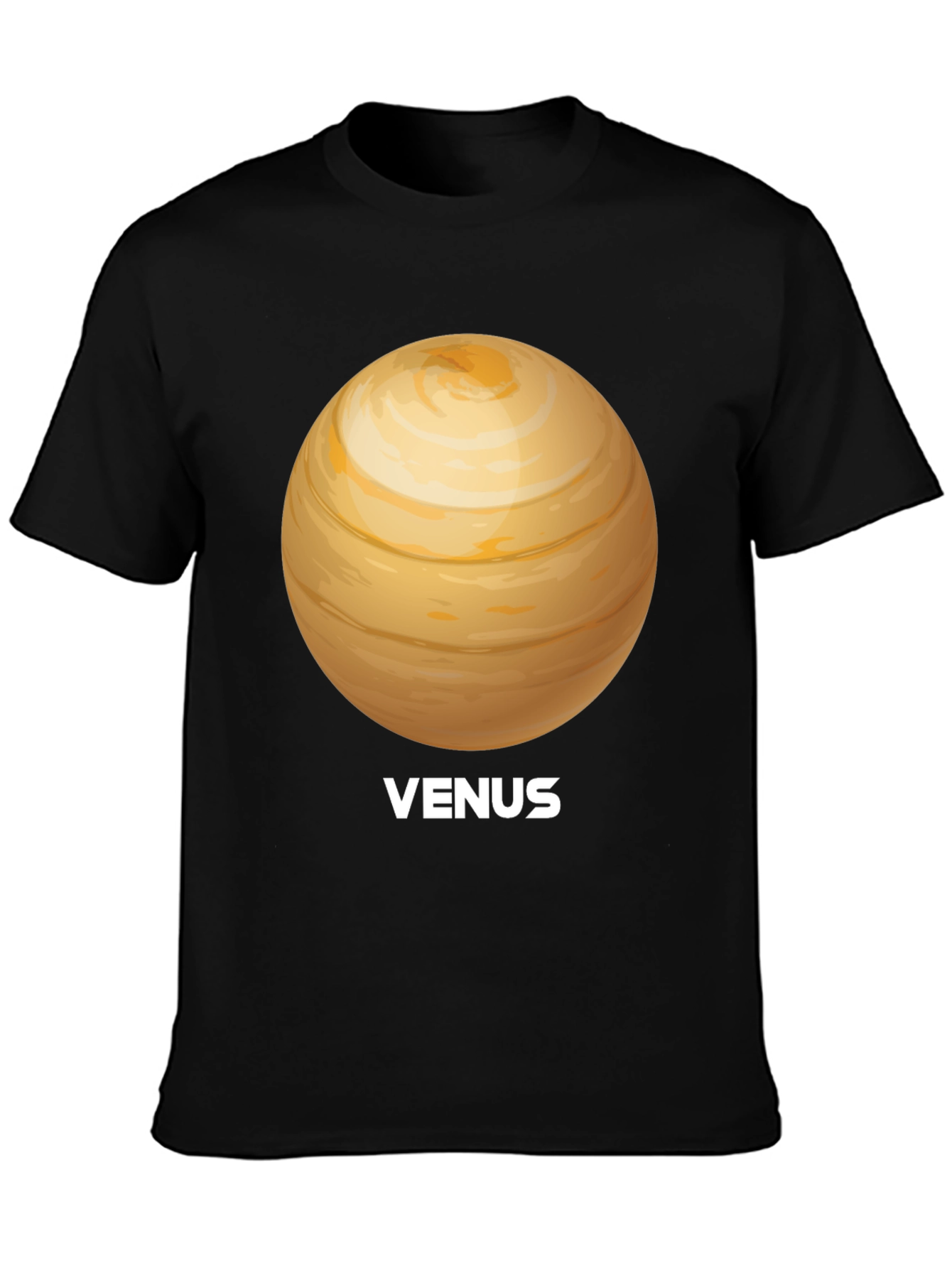 Venus Planet Graphic Tee - Unisex Black T-Shirt