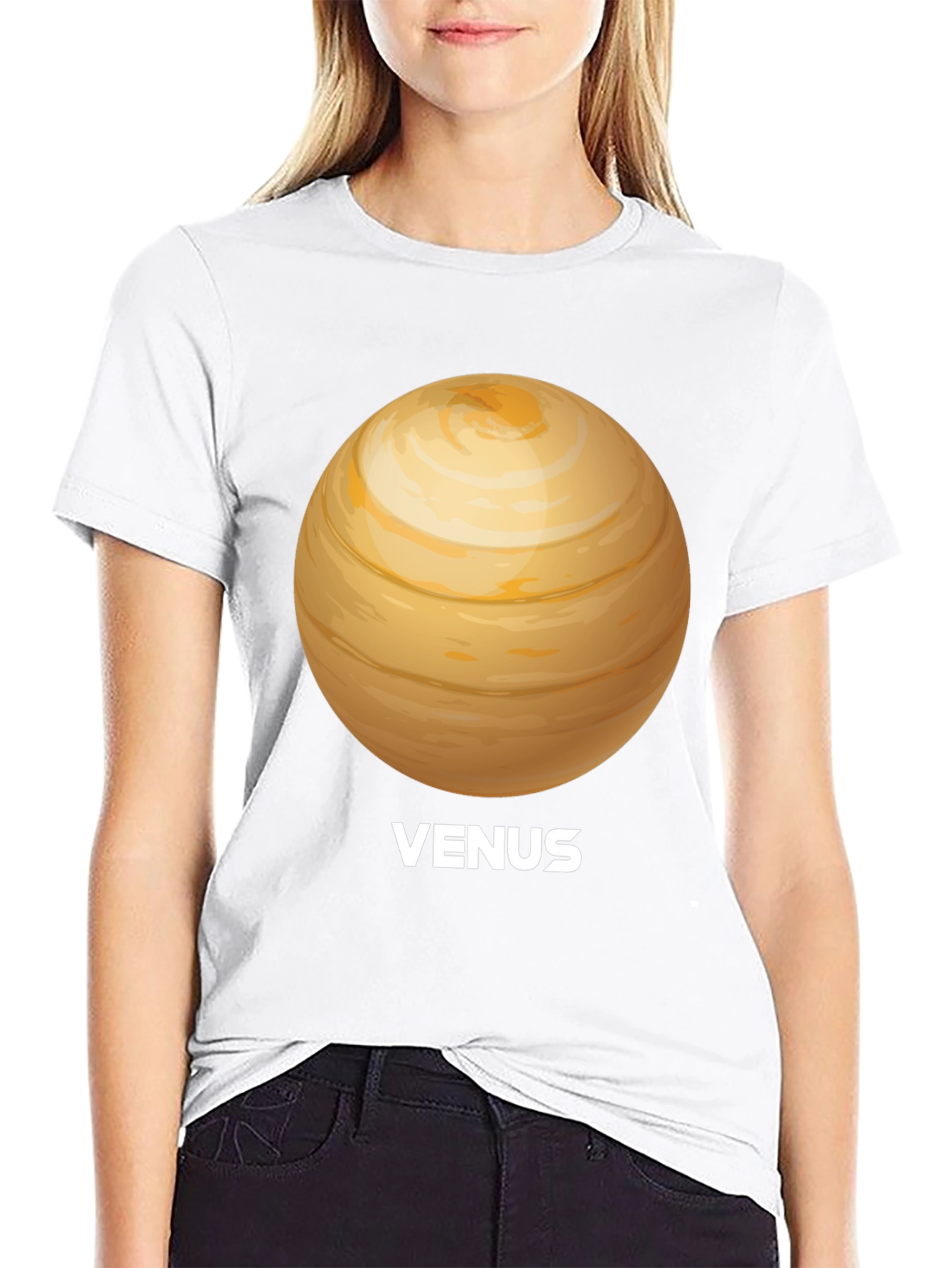 Venus Planet Graphic Tee - Unisex Black T-Shirt