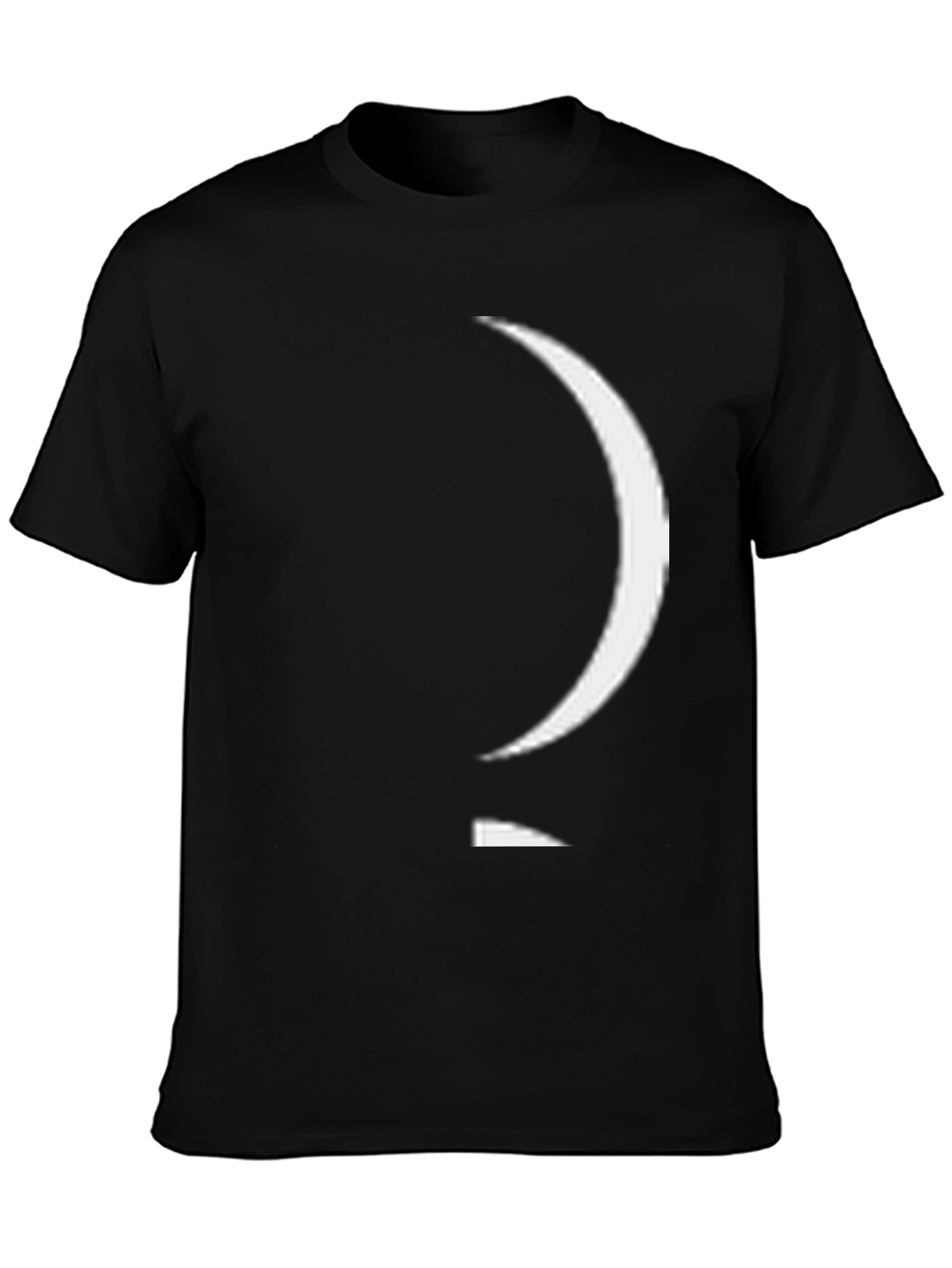 Abstract Graphic Black Tee