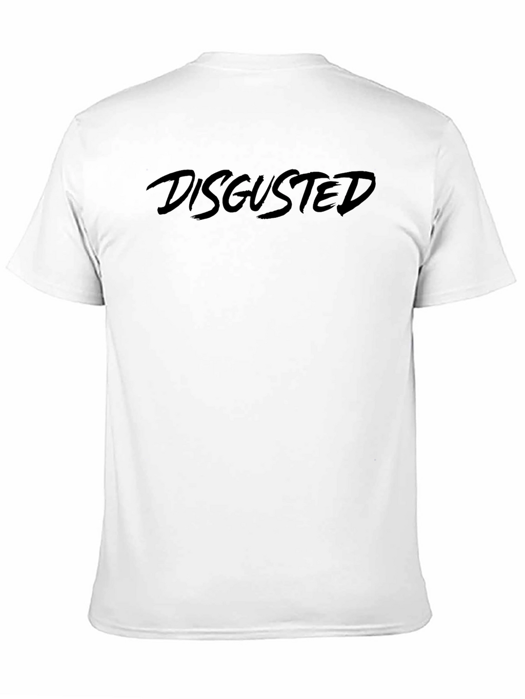 Disgusted Graphic Tee - Black Cotton Comfort