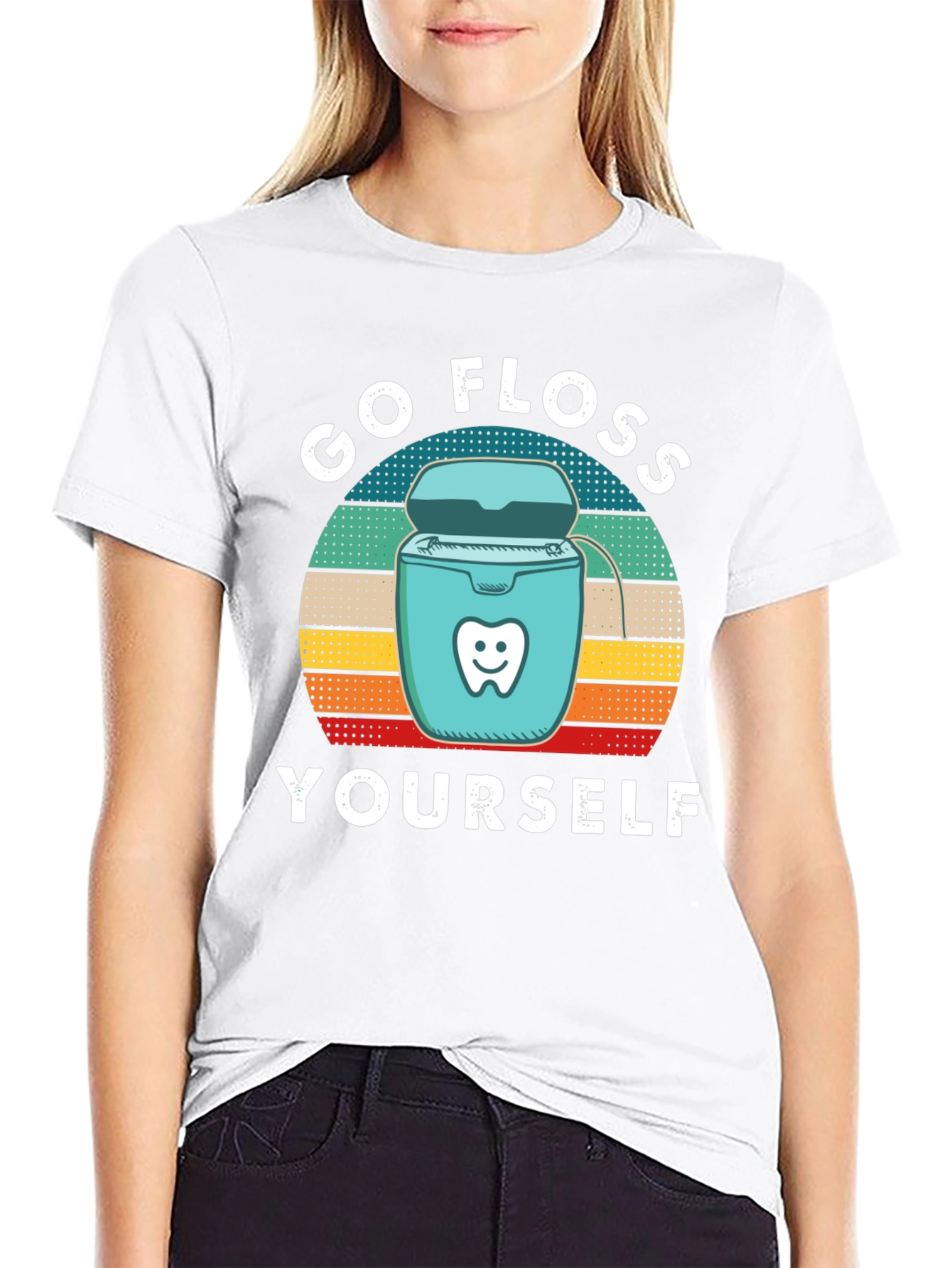 Go Floss Yourself T-Shirt - Dental Hygiene Humor