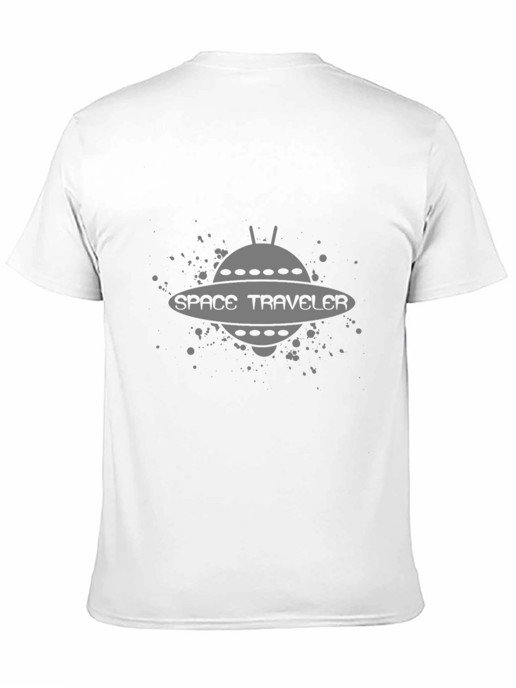 Space Traveler Graphic Tee - Black Cotton Comfort