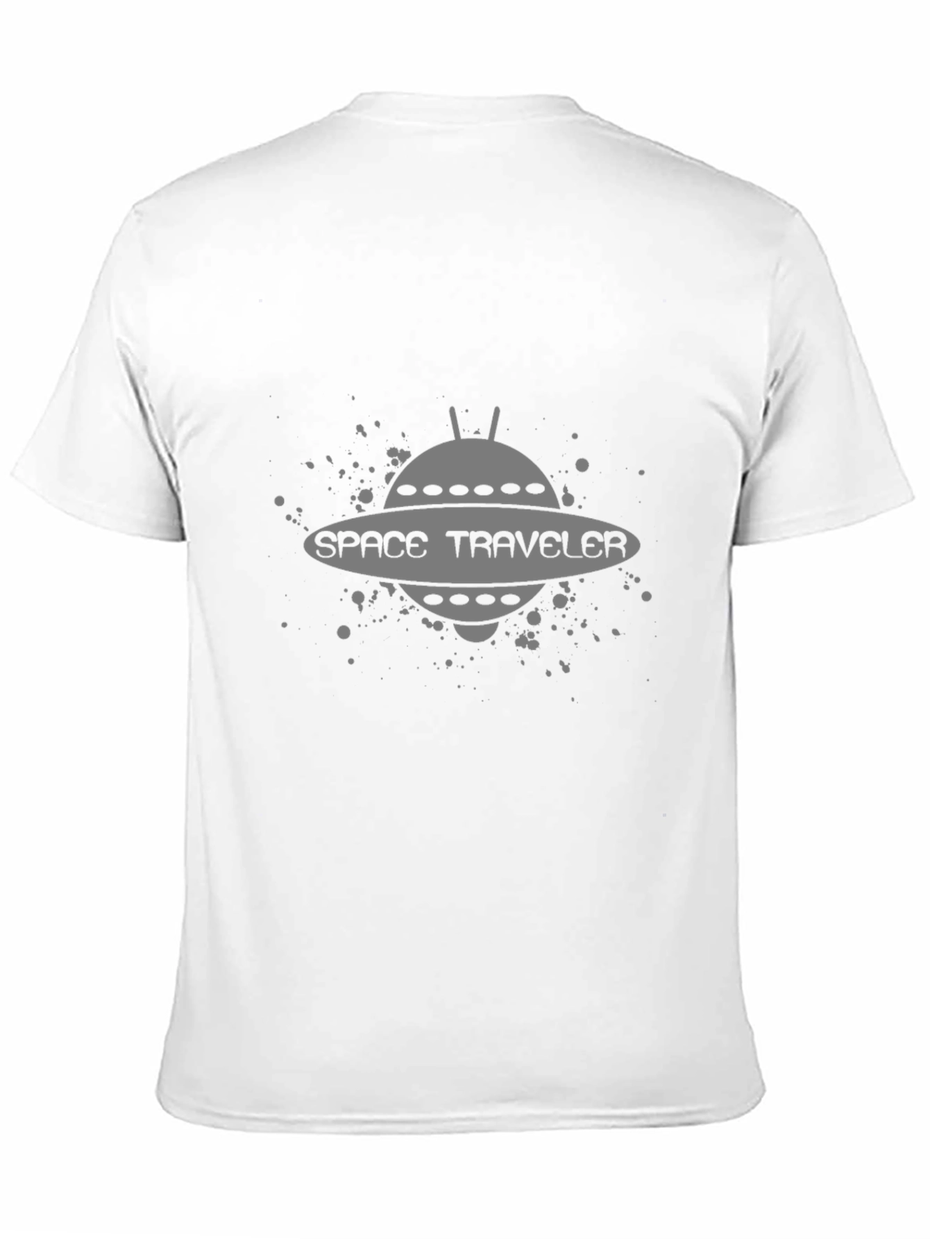 Space Traveler Graphic Tee - Black Cotton Comfort