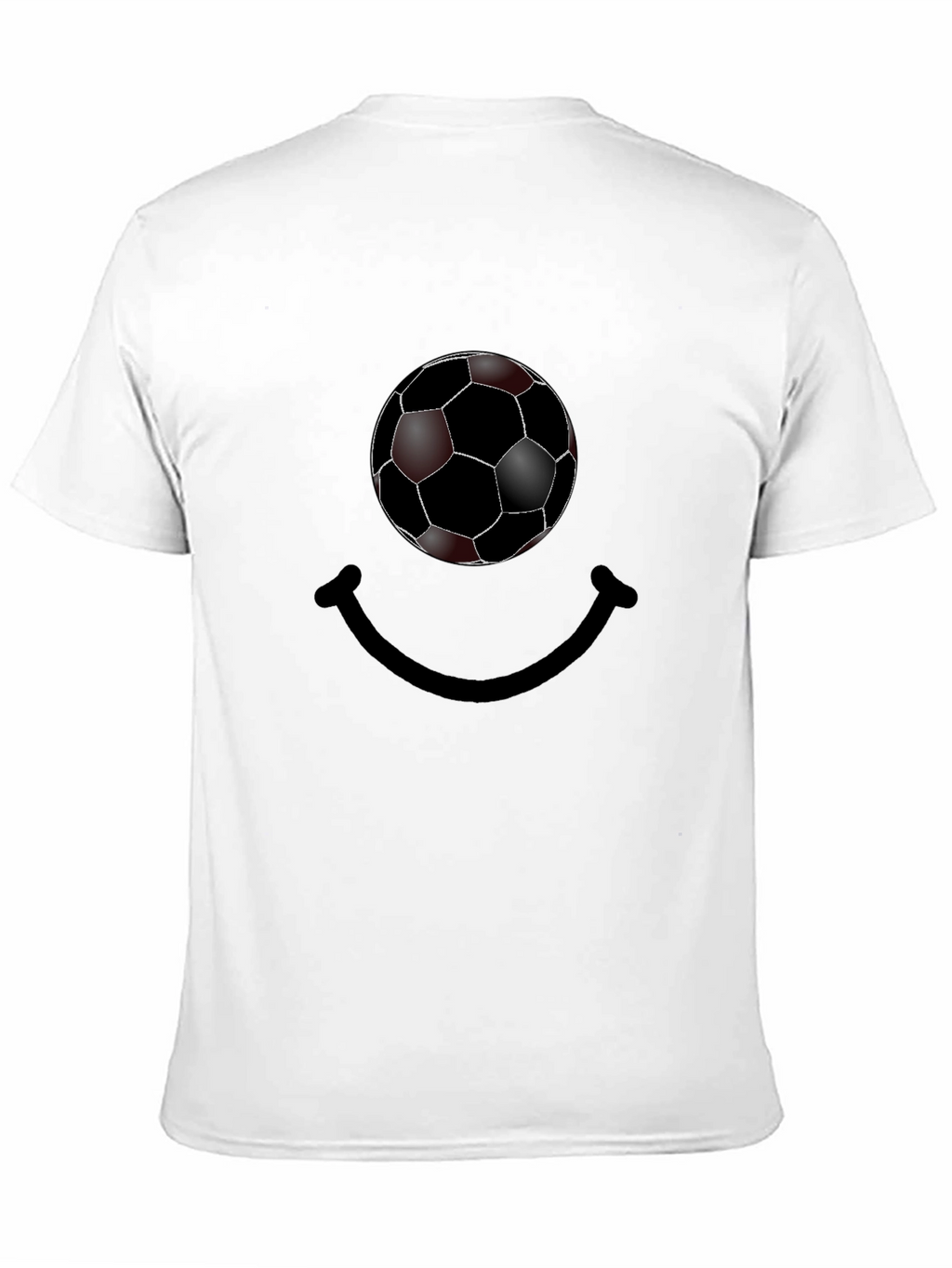 Soccer Ball Smile Graphic T-Shirt