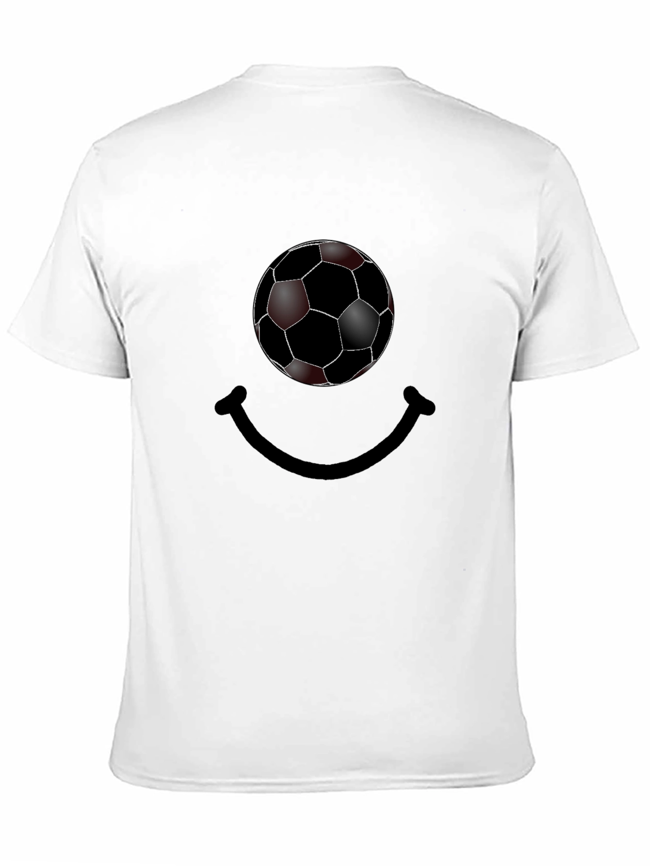 Soccer Ball Smile Graphic T-Shirt