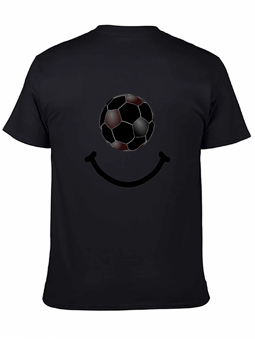 Soccer Ball Smile Graphic T-Shirt