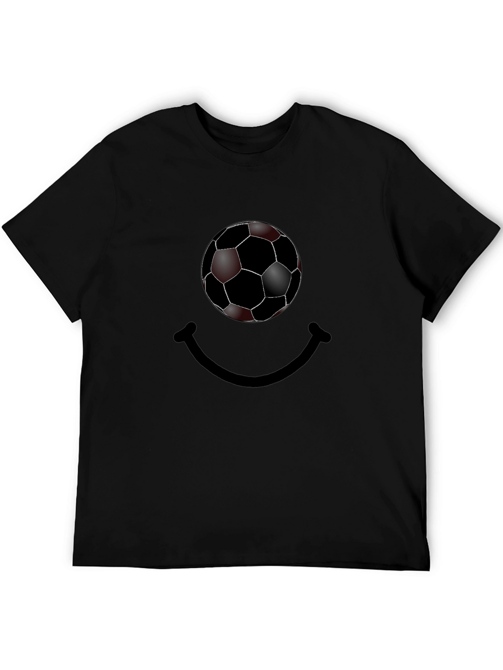 Soccer Ball Smile Graphic T-Shirt