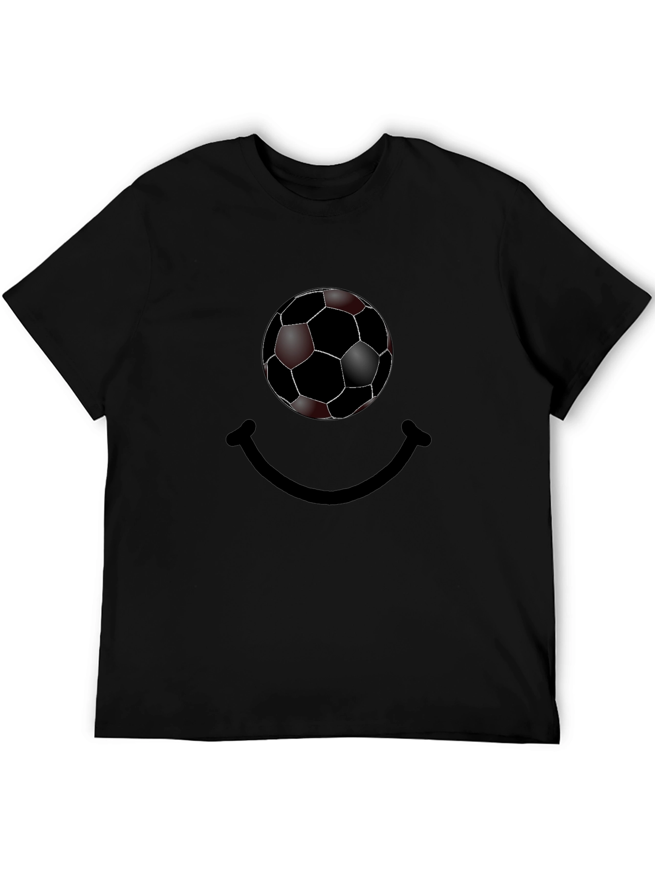 Soccer Ball Smile Graphic T-Shirt