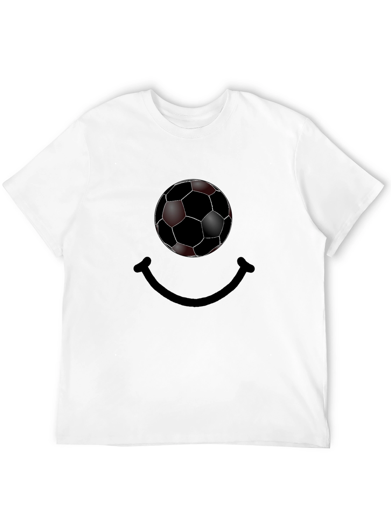 Soccer Ball Smile Graphic T-Shirt