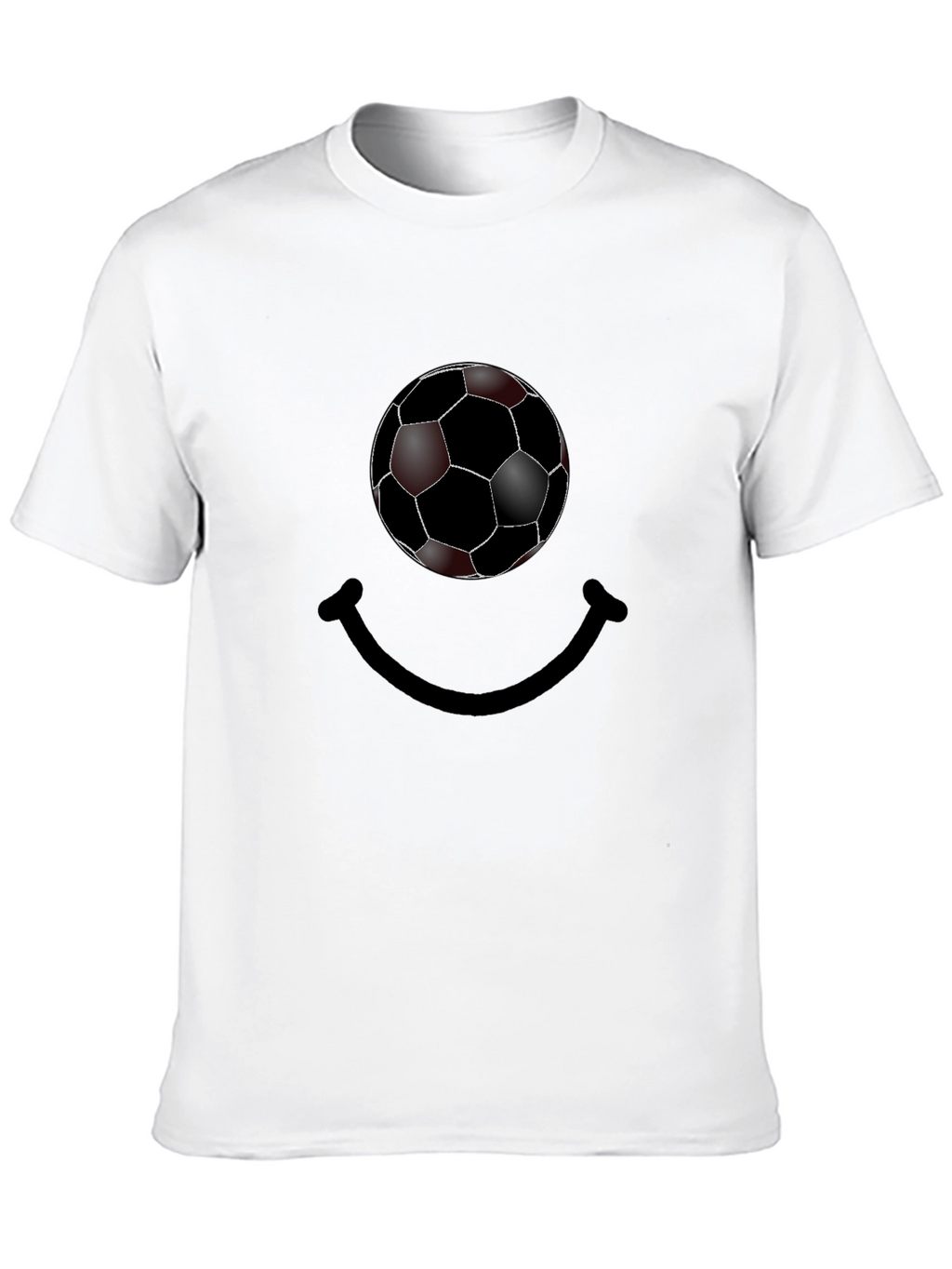 Soccer Ball Smile Graphic T-Shirt