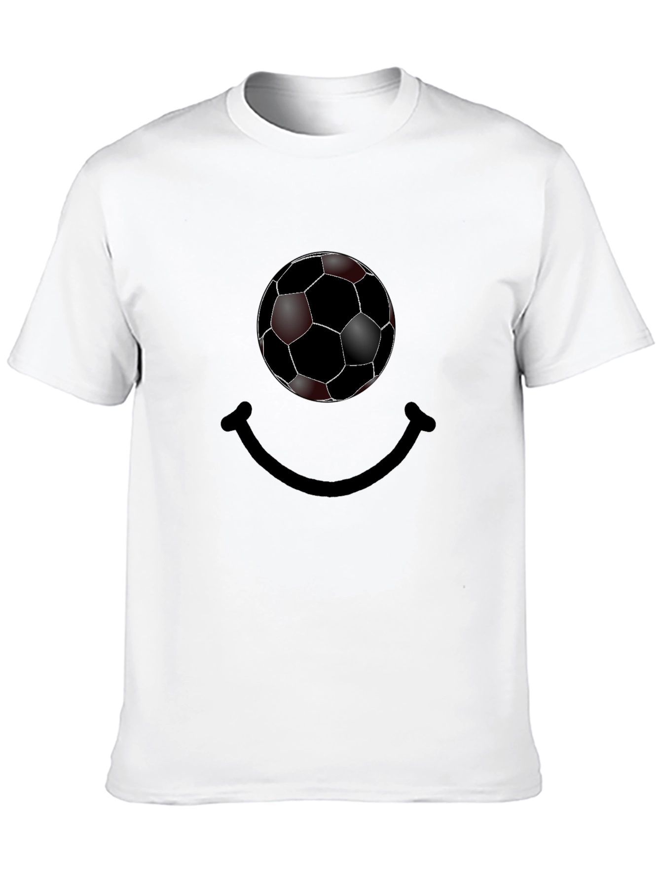 Soccer Ball Smile Graphic T-Shirt