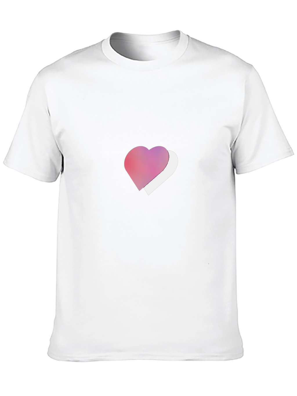 Heart Graphic Tee - Stylish Black T-Shirt