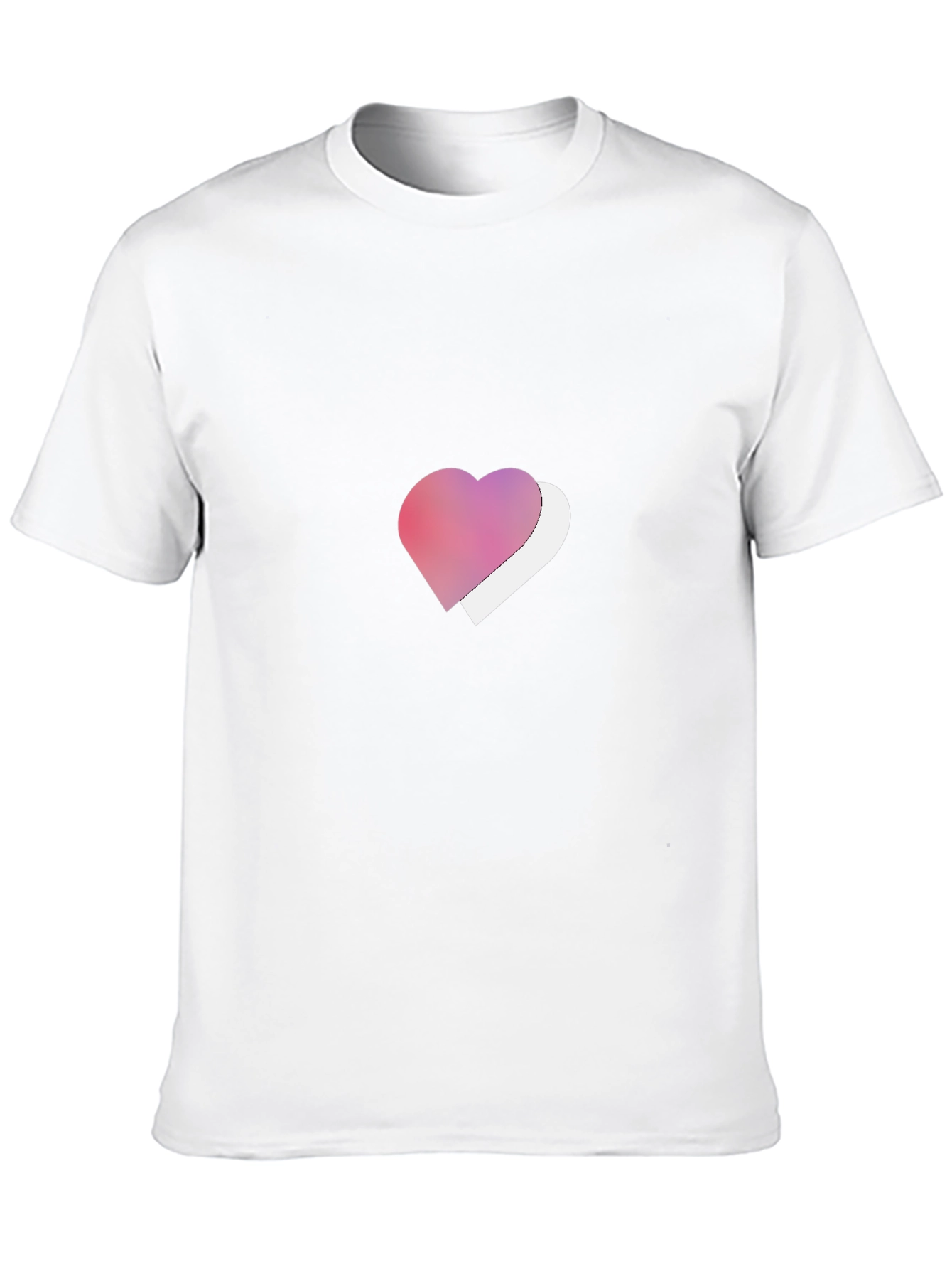 Heart Graphic Tee - Stylish Black T-Shirt