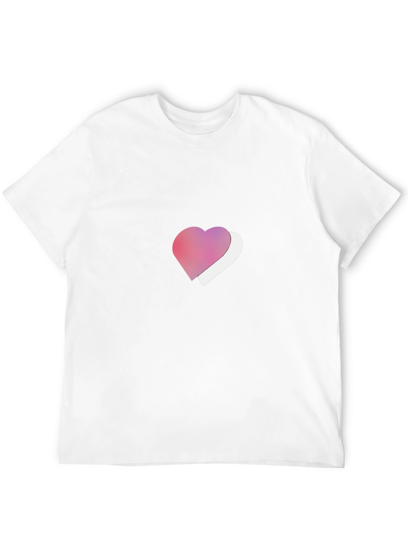 Heart Graphic Tee - Stylish Black T-Shirt