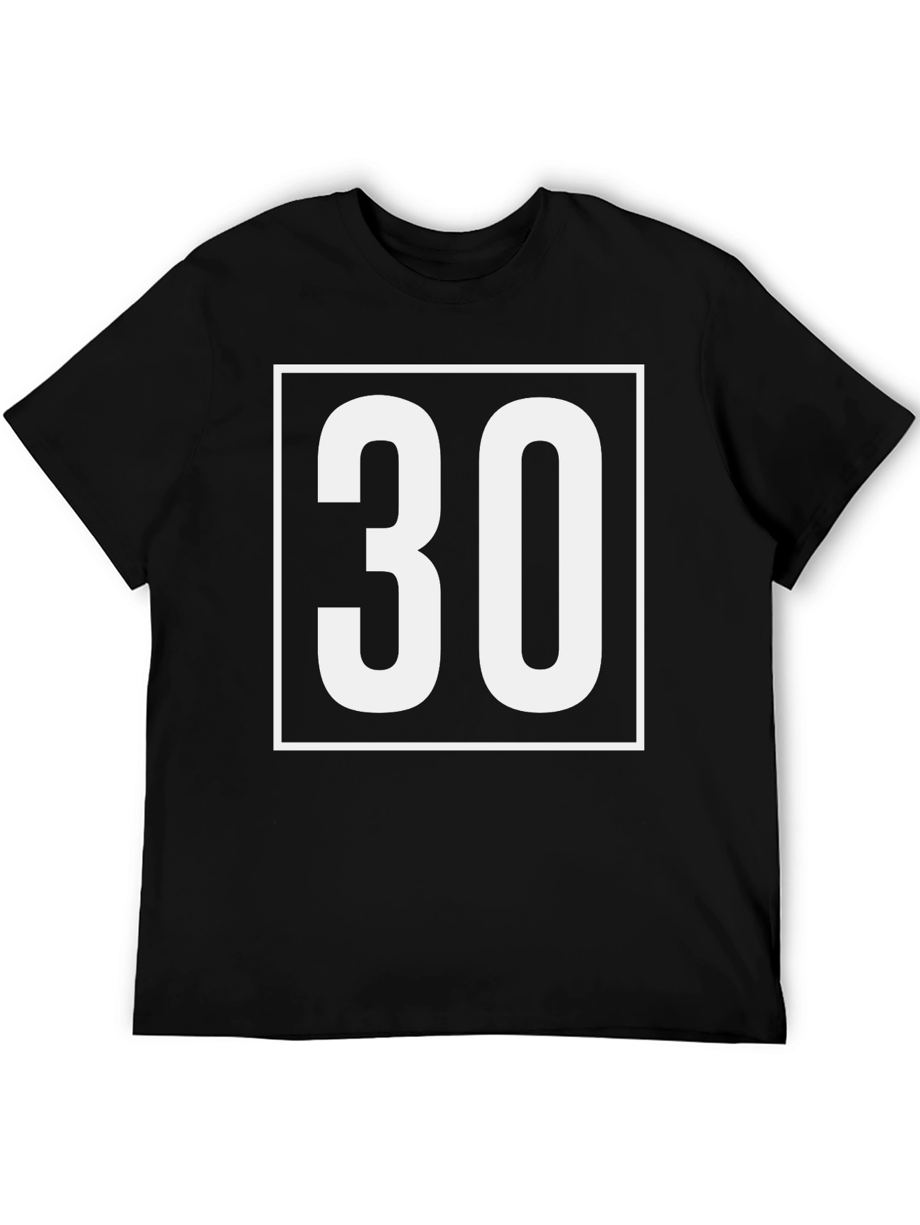 Bold 30th Birthday T-Shirt - Black