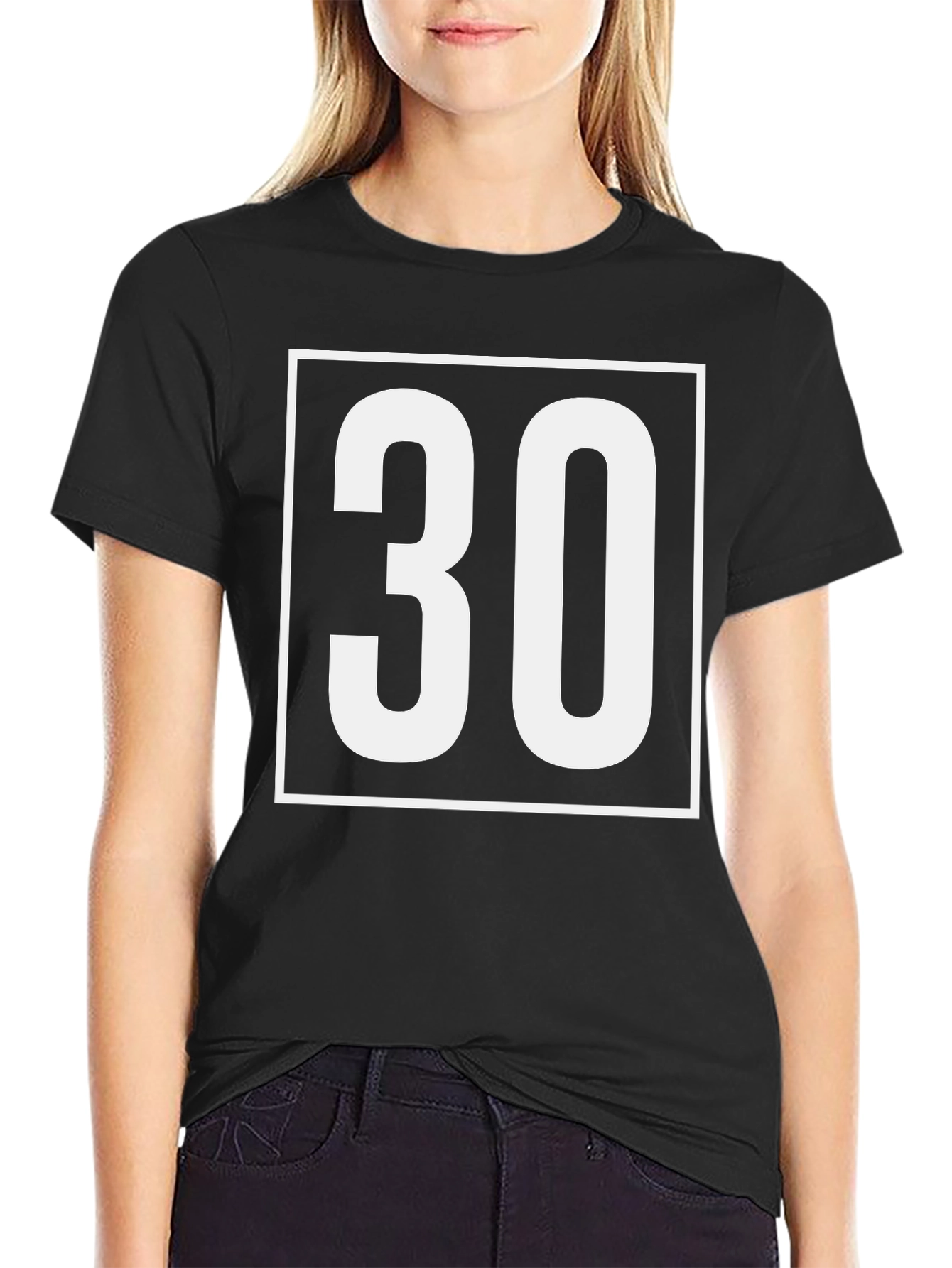 Bold 30th Birthday T-Shirt - Black