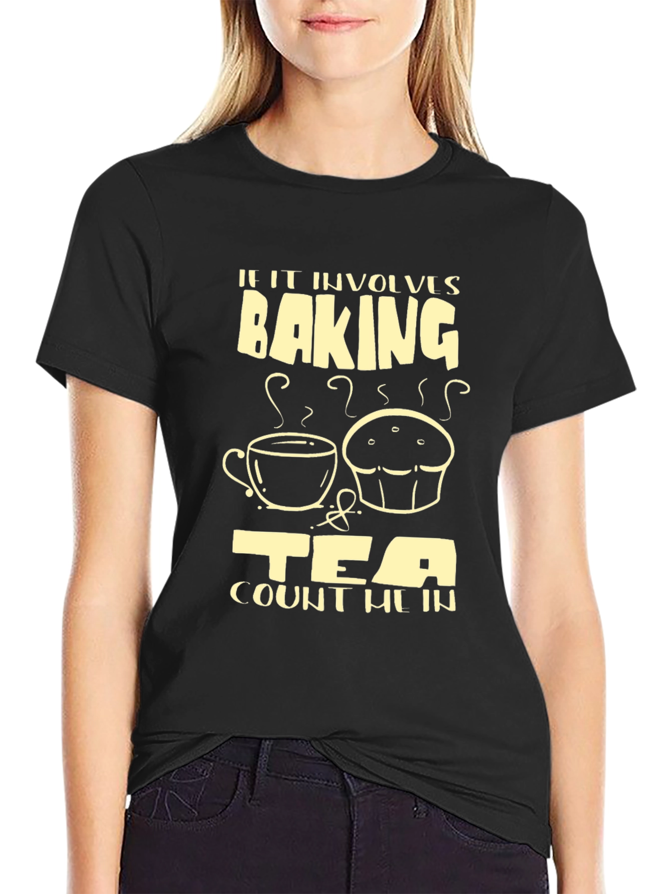 Baking & Tea Graphic Tee - Count Me In Comfort Shirt