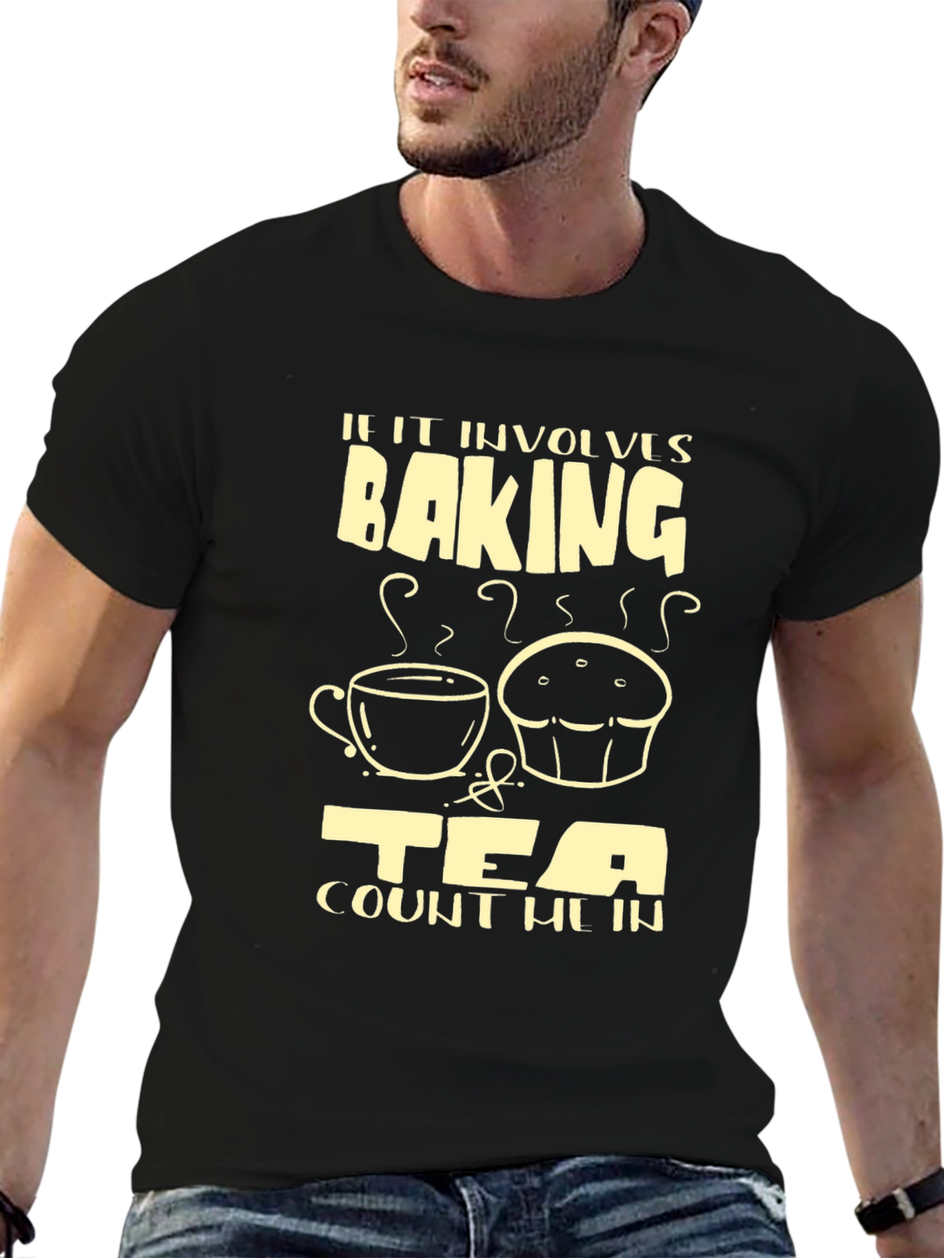 Baking & Tea Graphic Tee - Count Me In Comfort Shirt