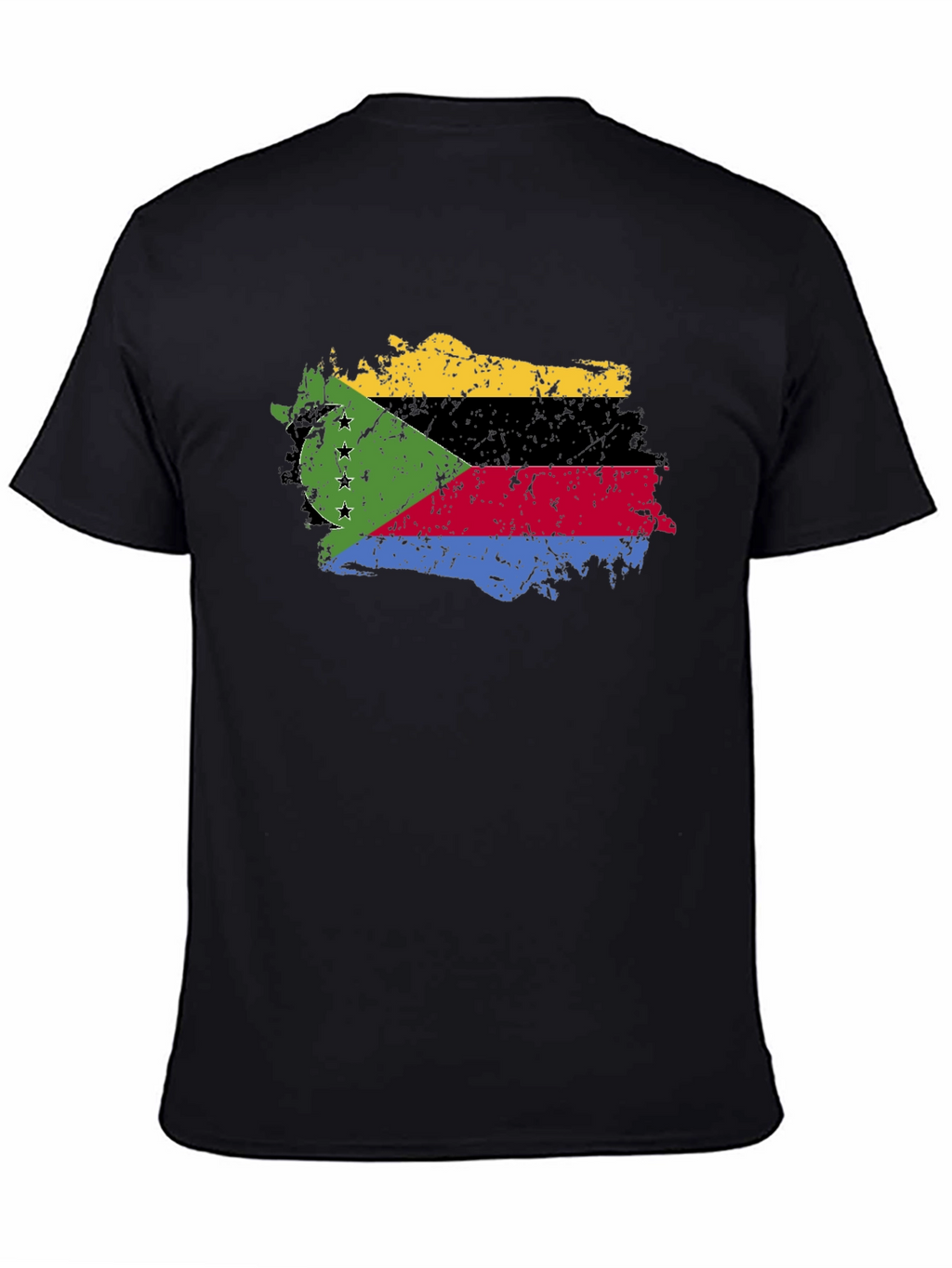 Comoros Flag Grunge T-Shirt