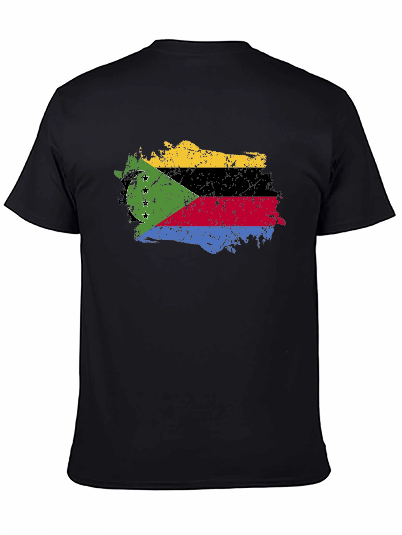 Comoros Flag Grunge T-Shirt