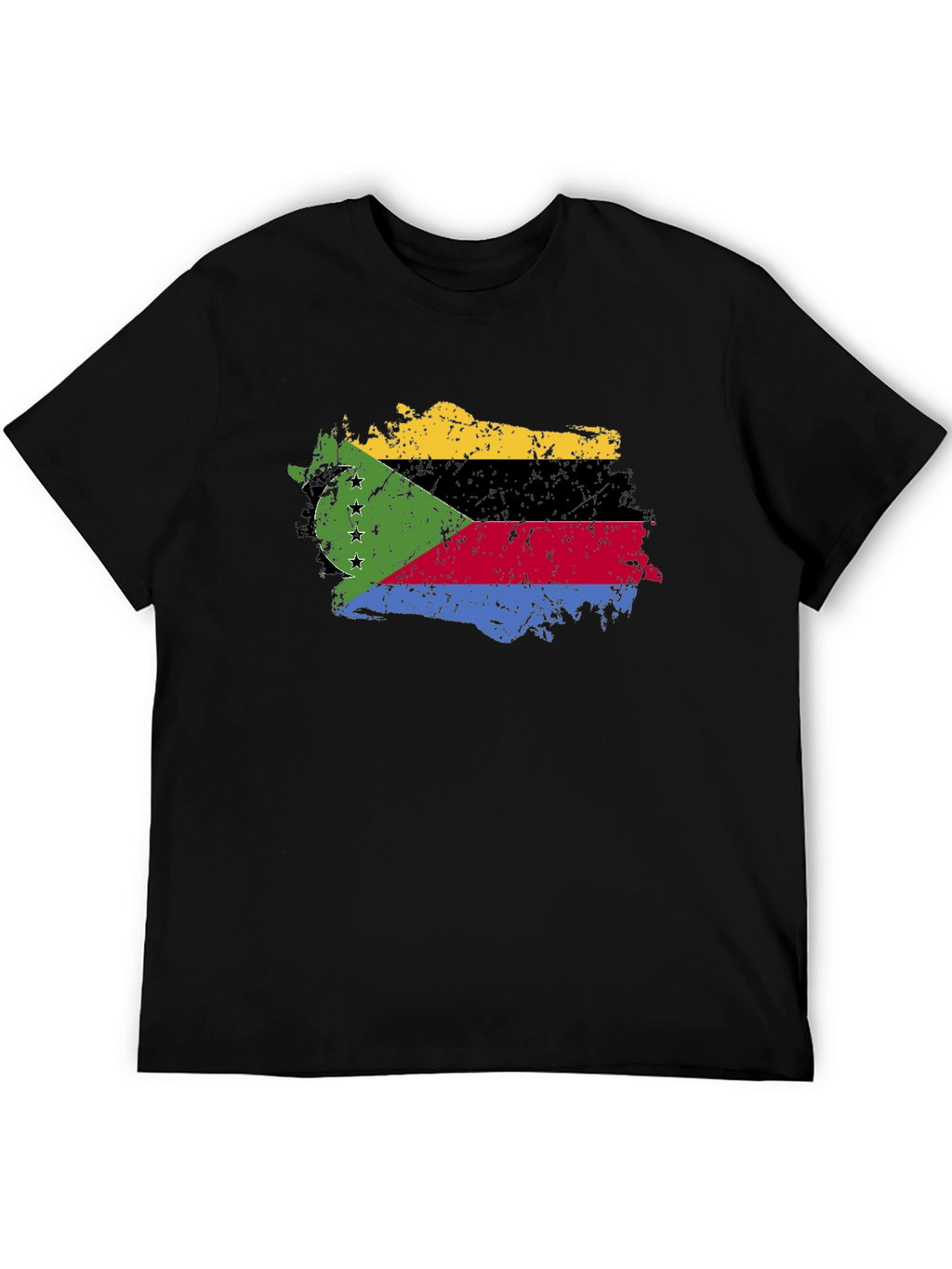 Comoros Flag Grunge T-Shirt