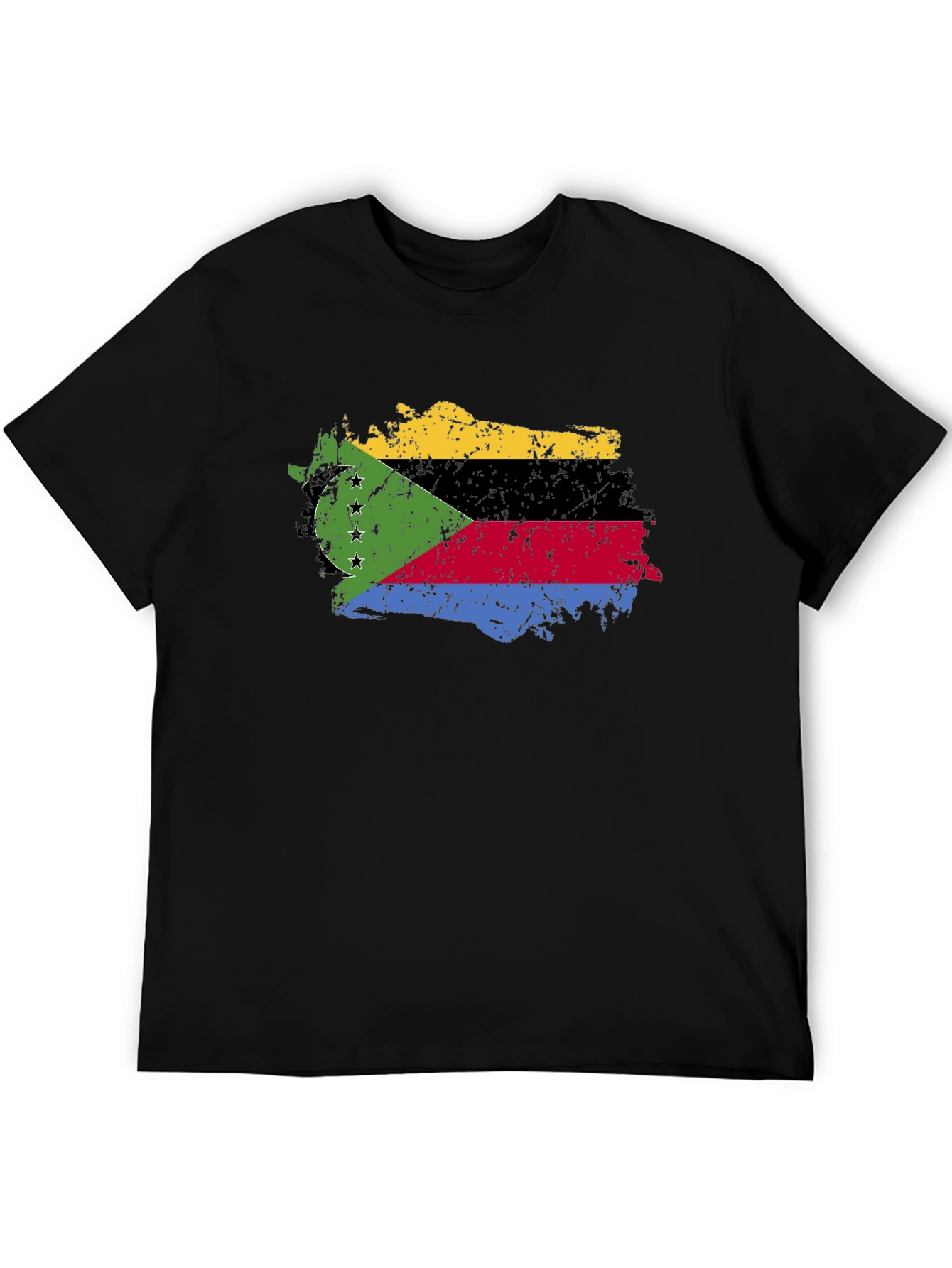 Comoros Flag Grunge T-Shirt