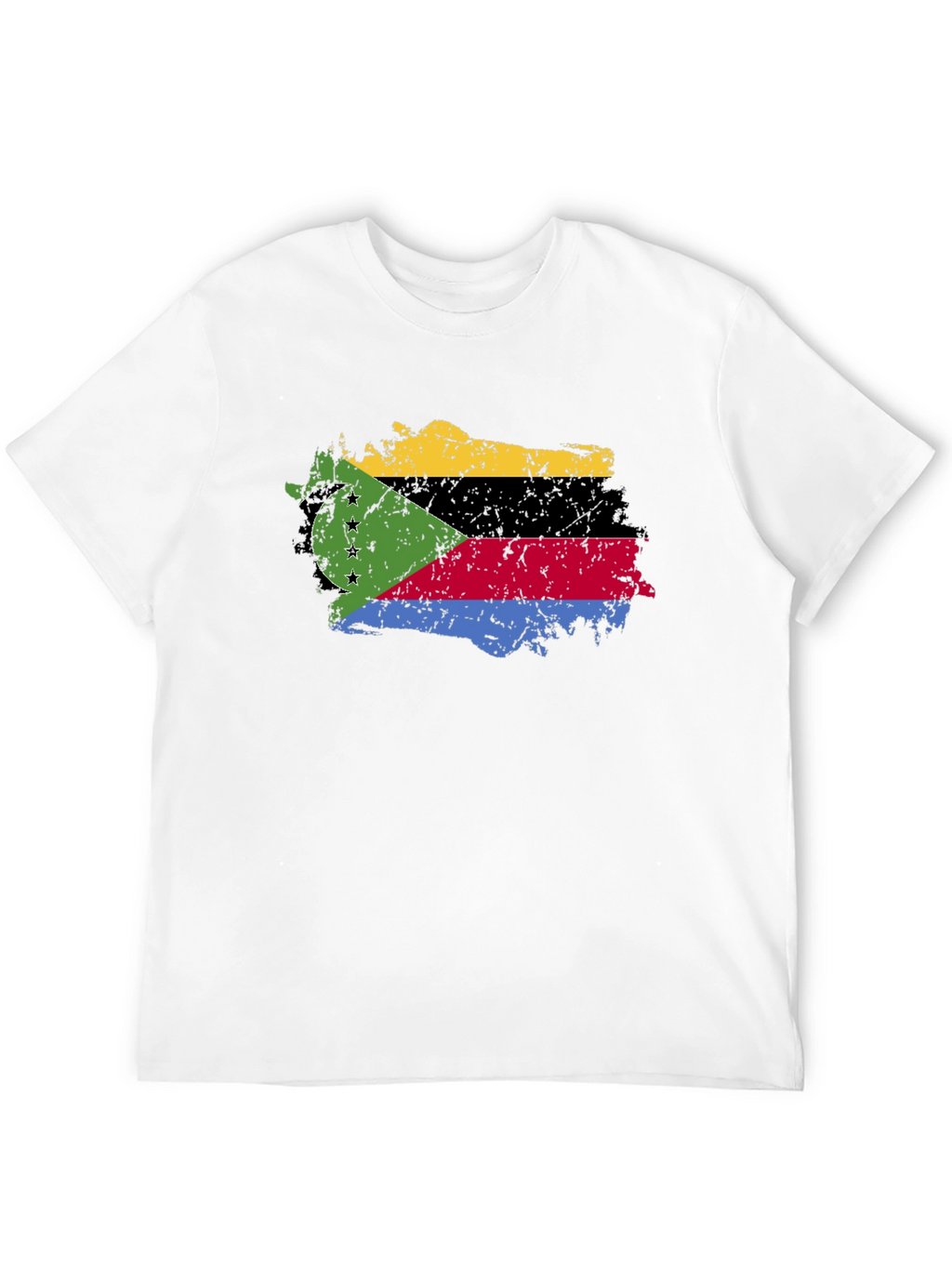 Comoros Flag Grunge T-Shirt
