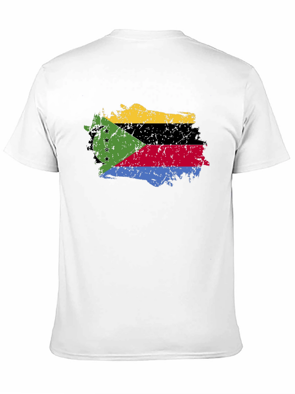 Comoros Flag Grunge T-Shirt