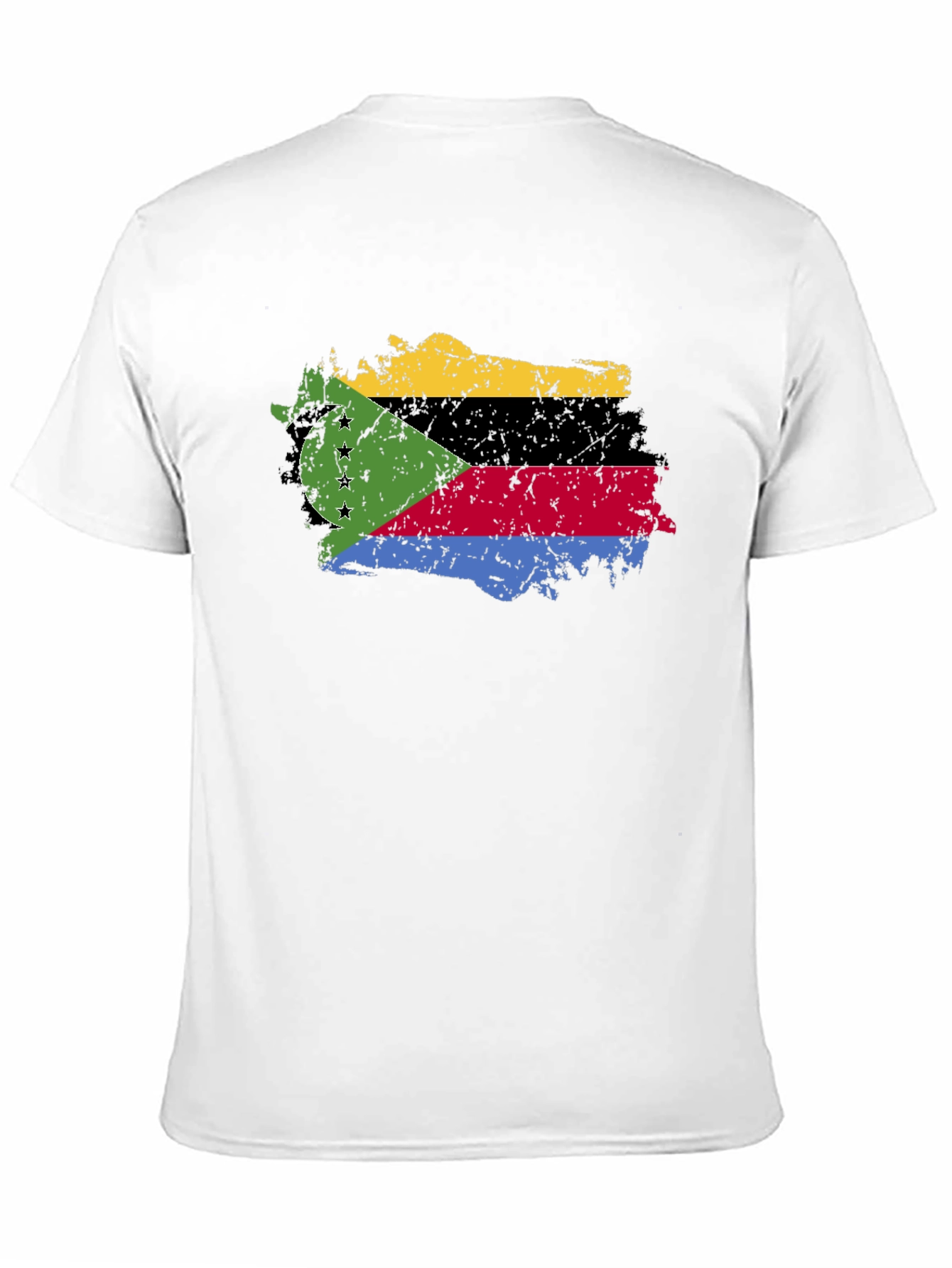 Comoros Flag Grunge T-Shirt