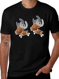 Cartoon Reindeer Graphic Tee