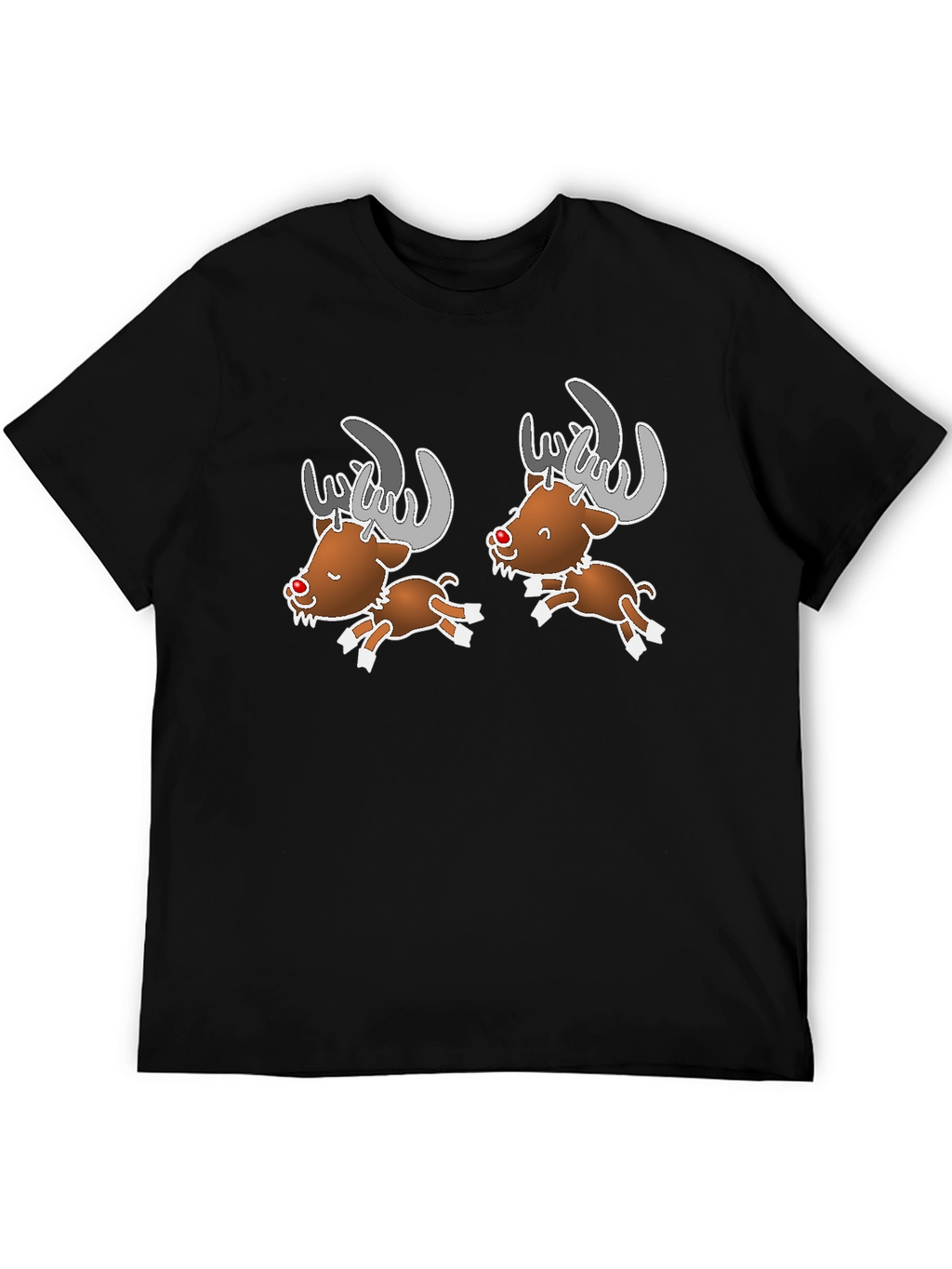 Cartoon Reindeer Graphic Tee