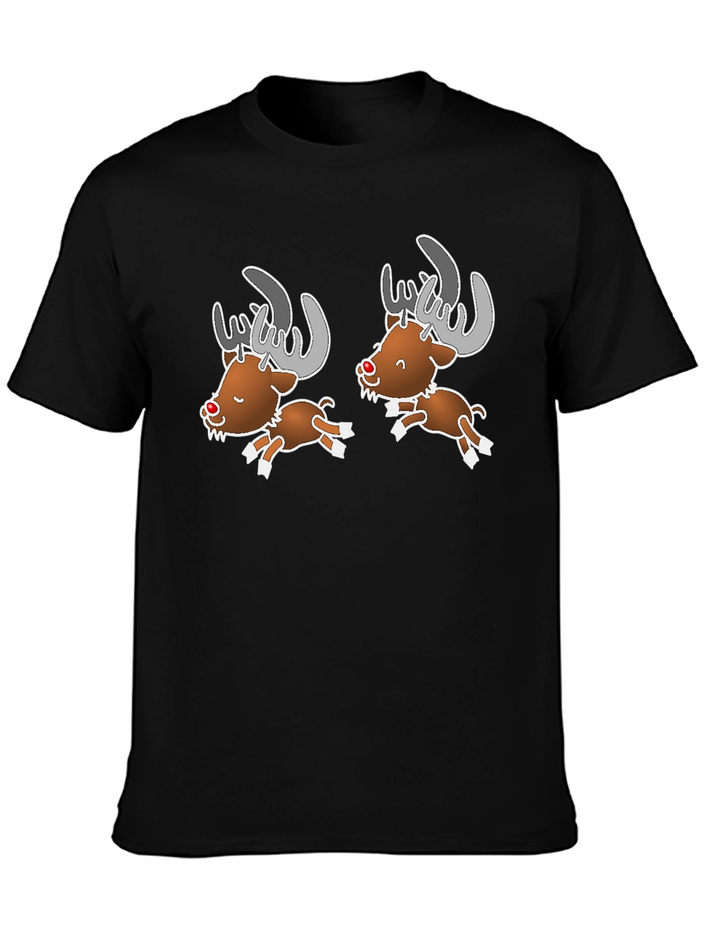Cartoon Reindeer Graphic Tee