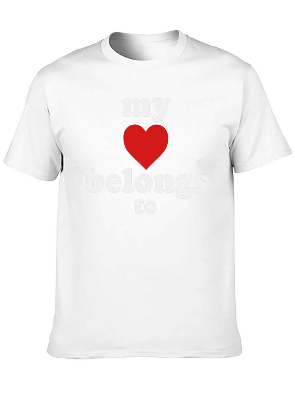 My Heart Belongs To T-Shirt - Black