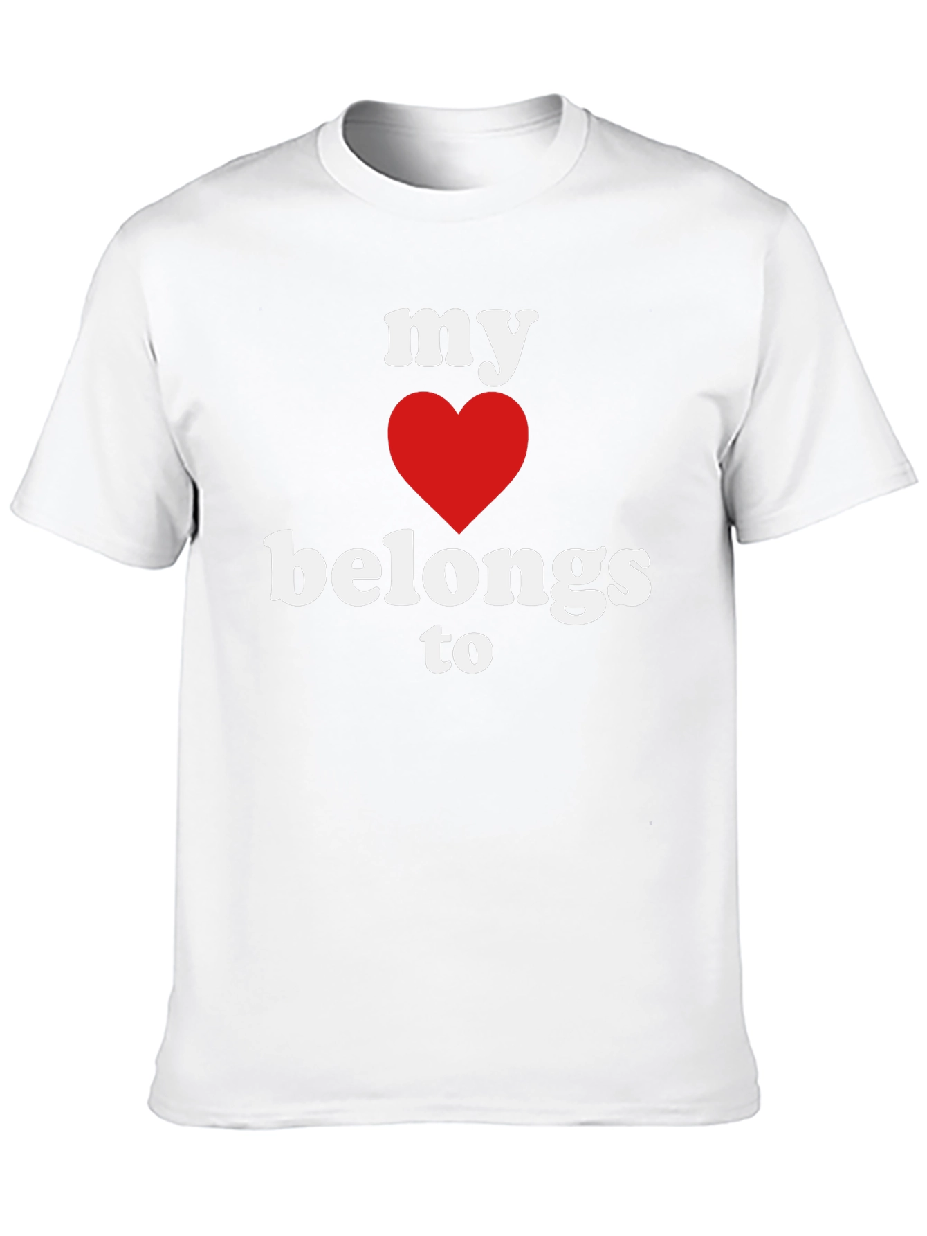 My Heart Belongs To T-Shirt - Black