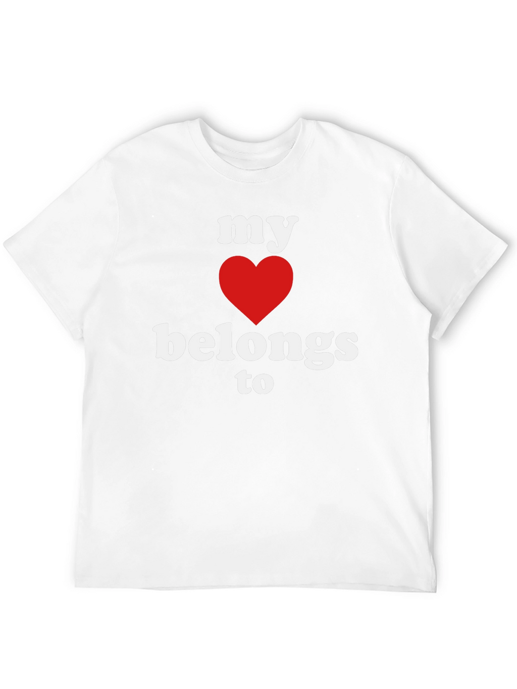 My Heart Belongs To T-Shirt - Black