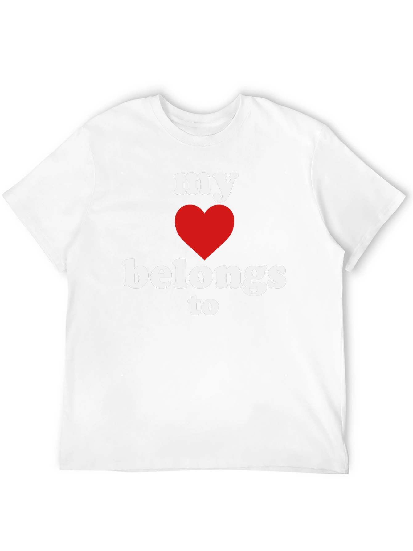 My Heart Belongs To T-Shirt - Black