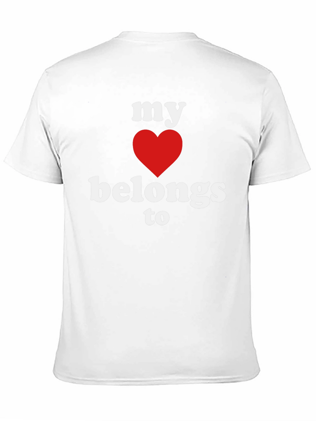 My Heart Belongs To T-Shirt - Black