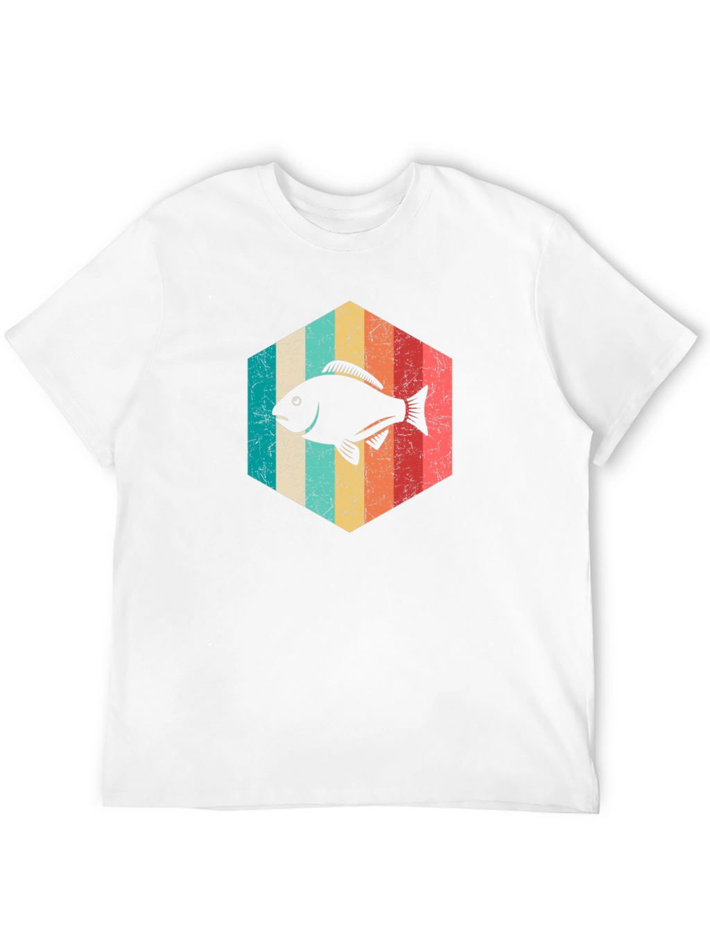 Retro Fish Graphic Tee - Black