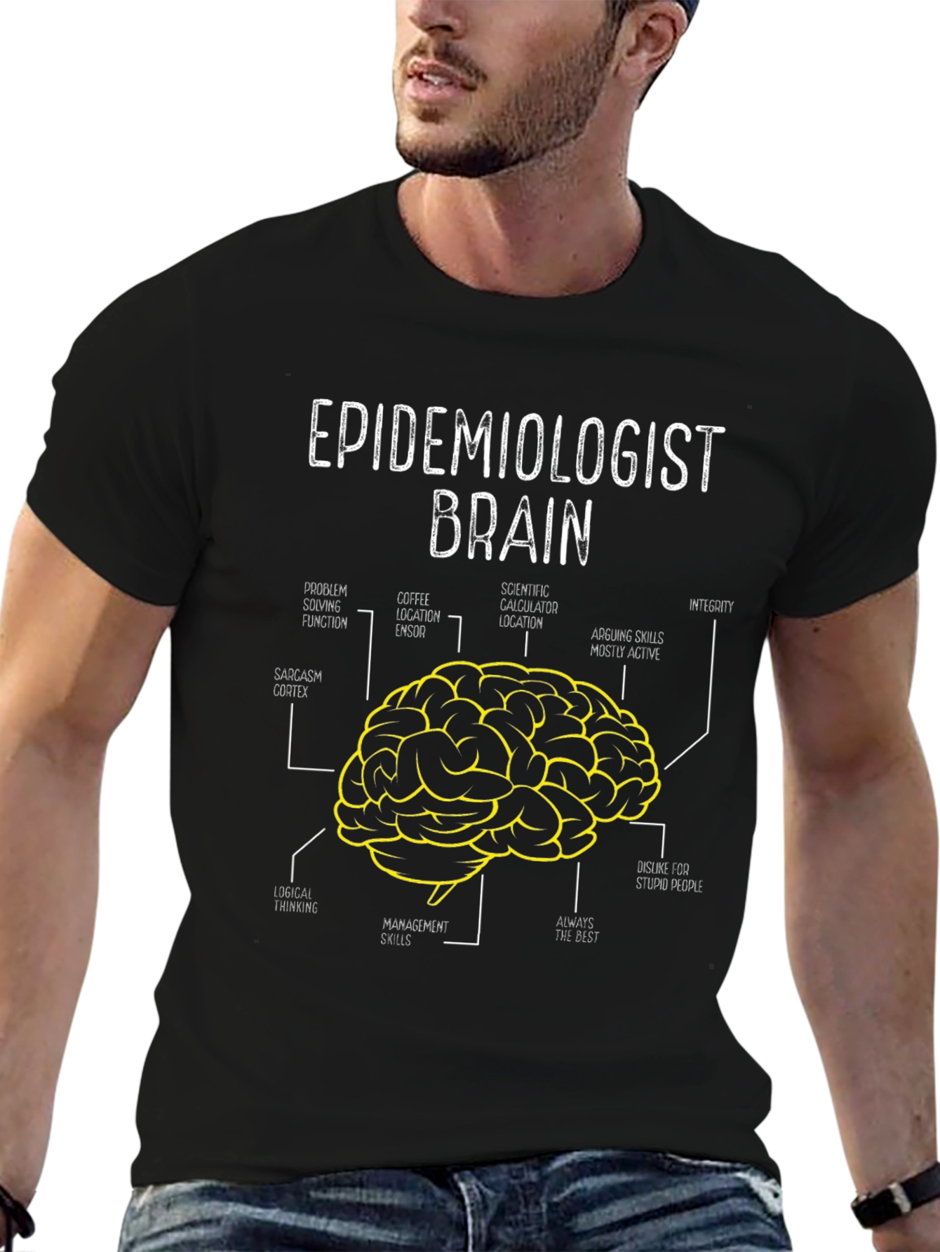 Epidemiologist Brain T-Shirt - Funny Science Tee