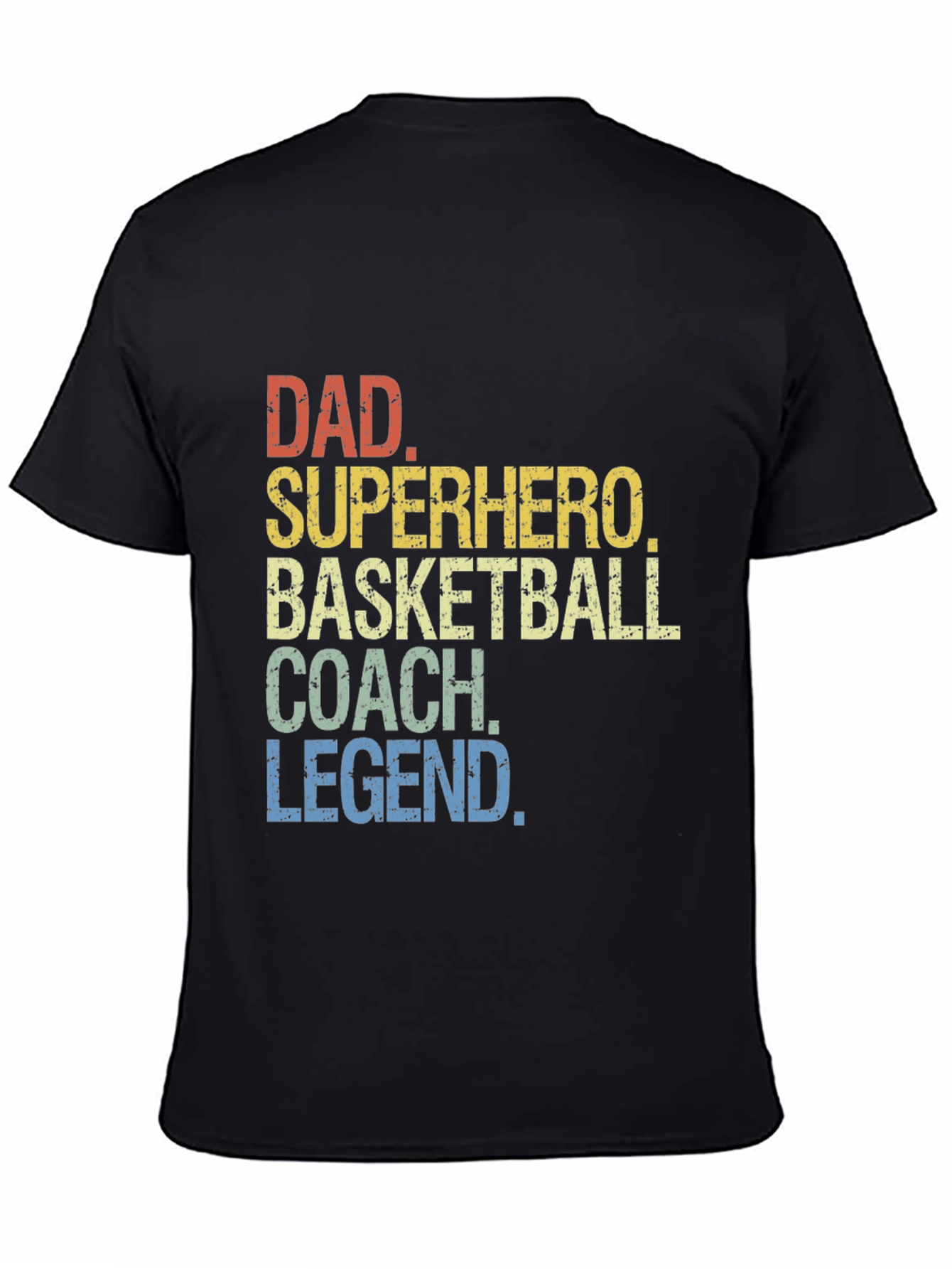 Dad Superhero Basketball Coach Legend T-Shirt