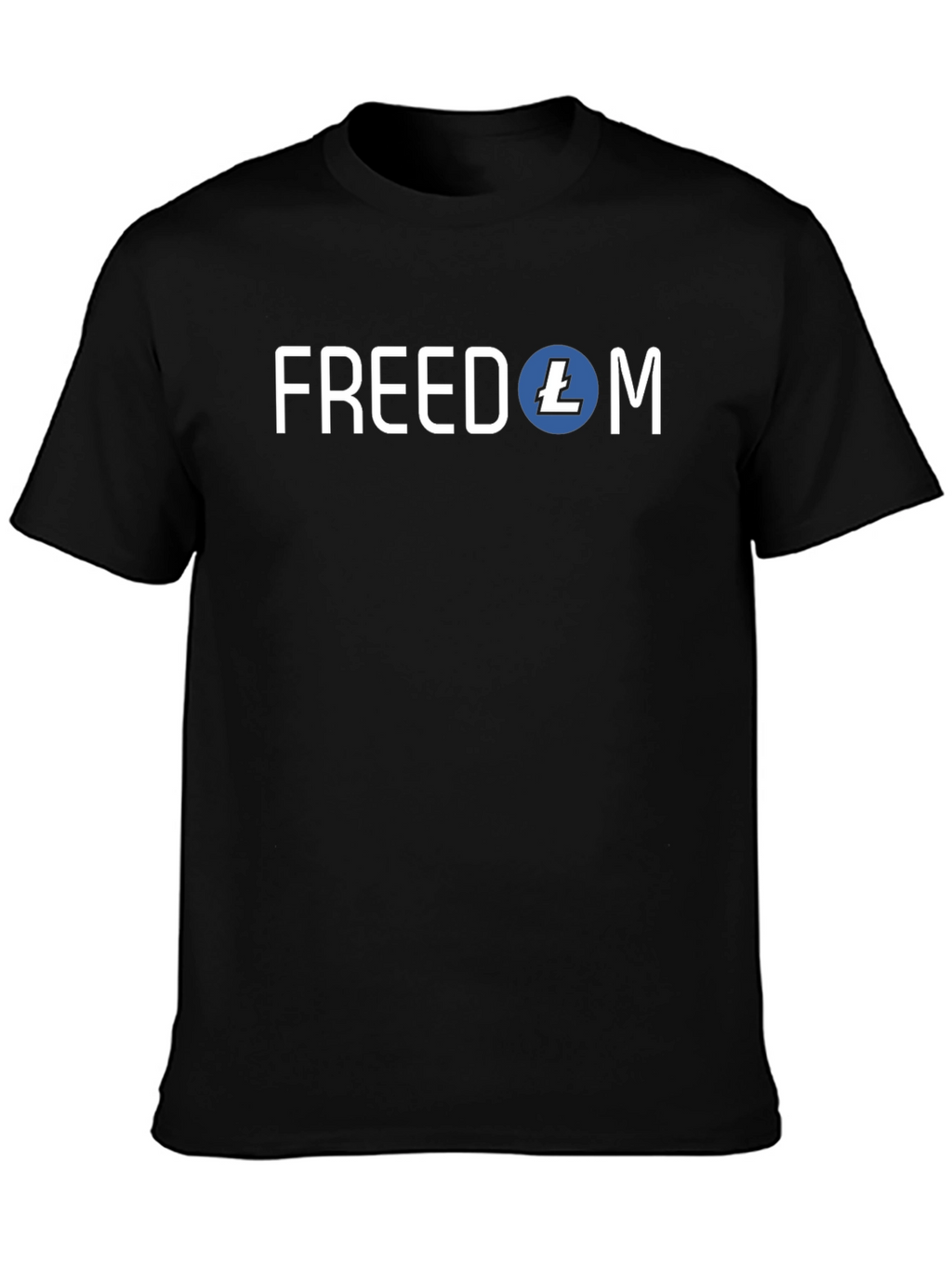 Freedom Litecoin Crypto T-Shirt - Black