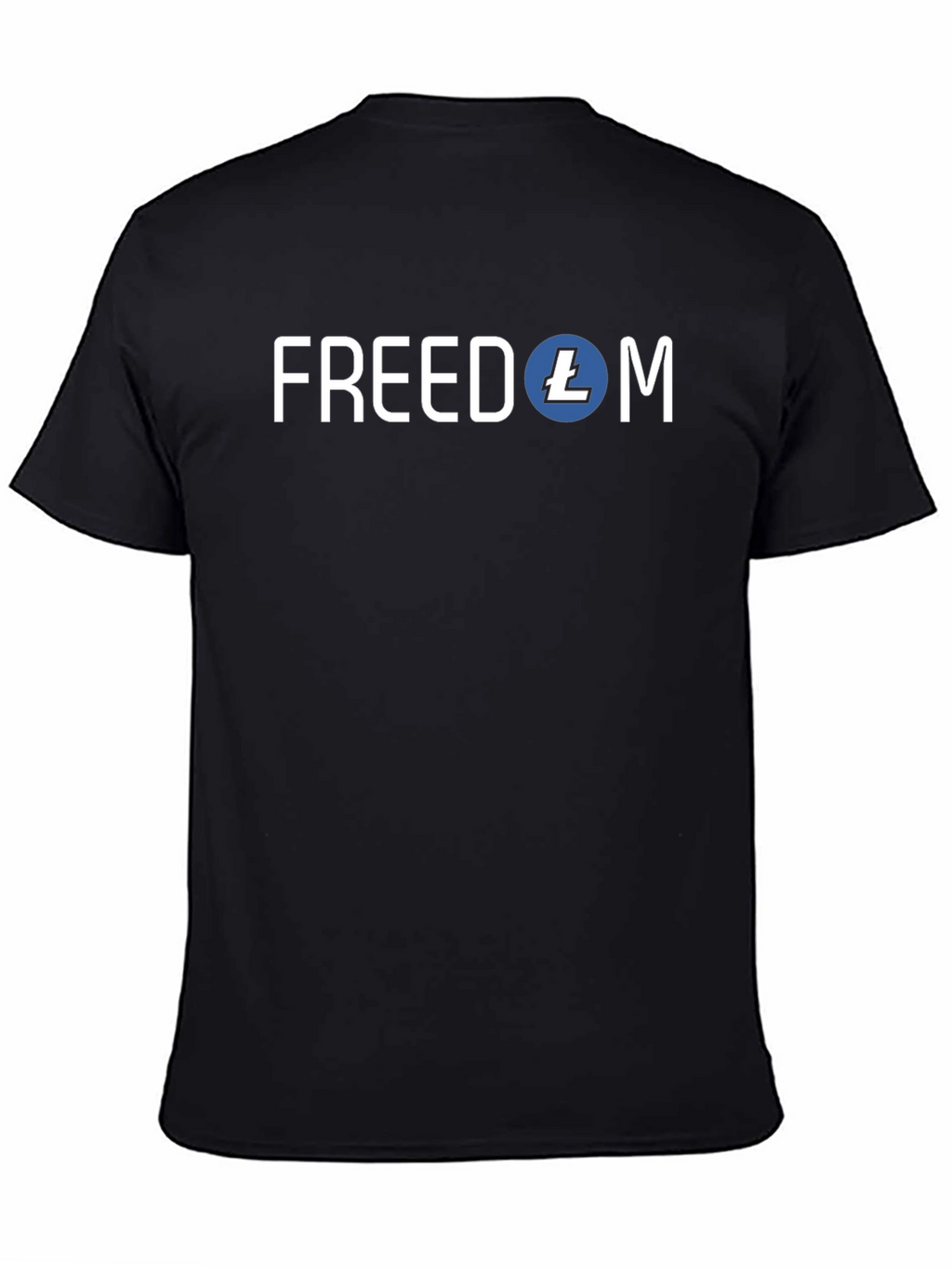 Freedom Litecoin Crypto T-Shirt - Black
