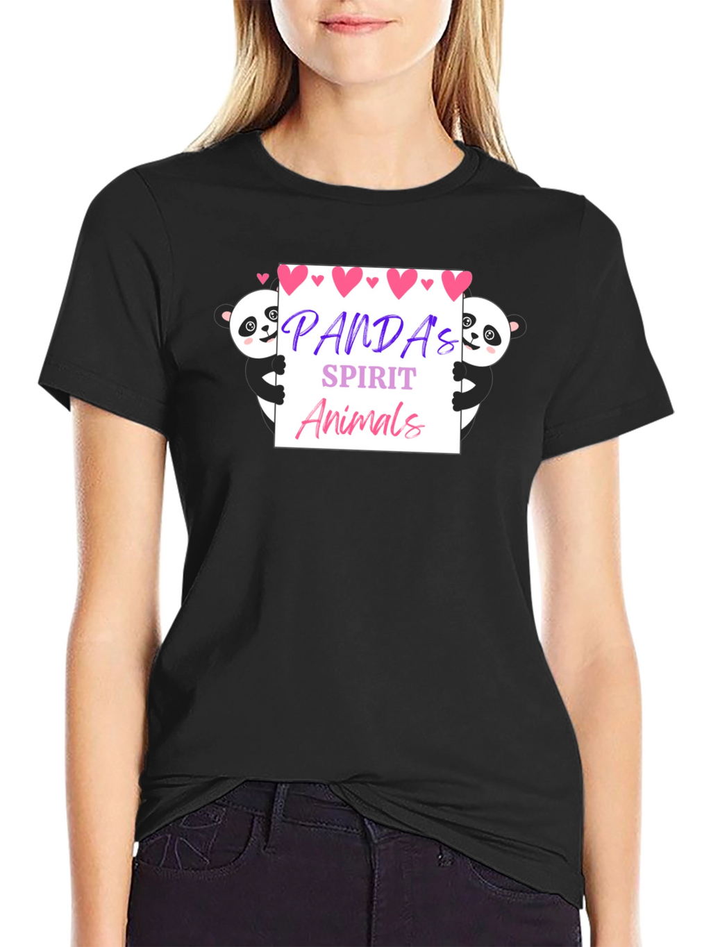 Panda Spirit Animals Graphic T-Shirt