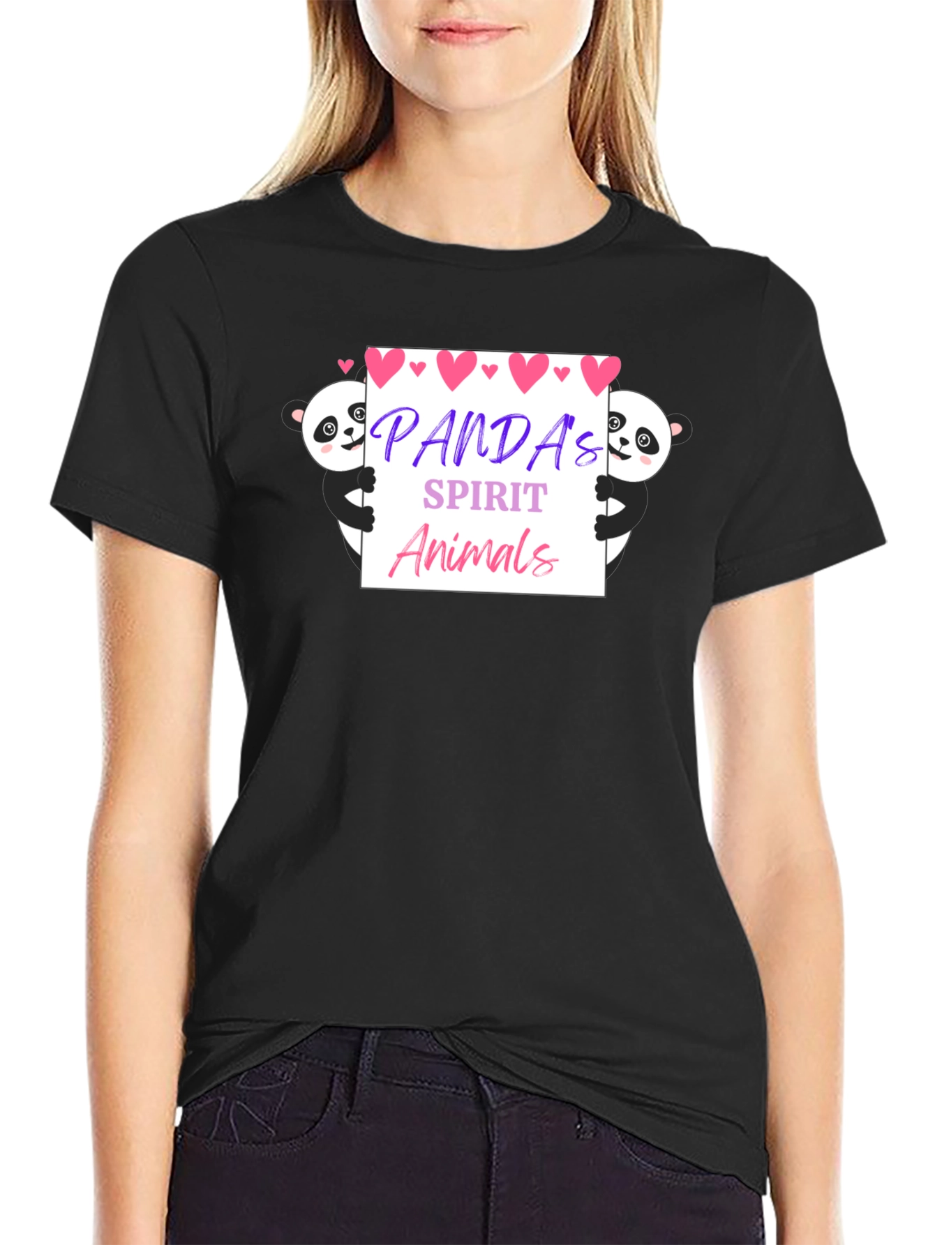 Panda Spirit Animals Graphic T-Shirt