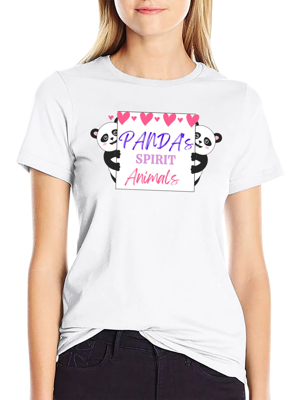 Panda Spirit Animals Graphic T-Shirt