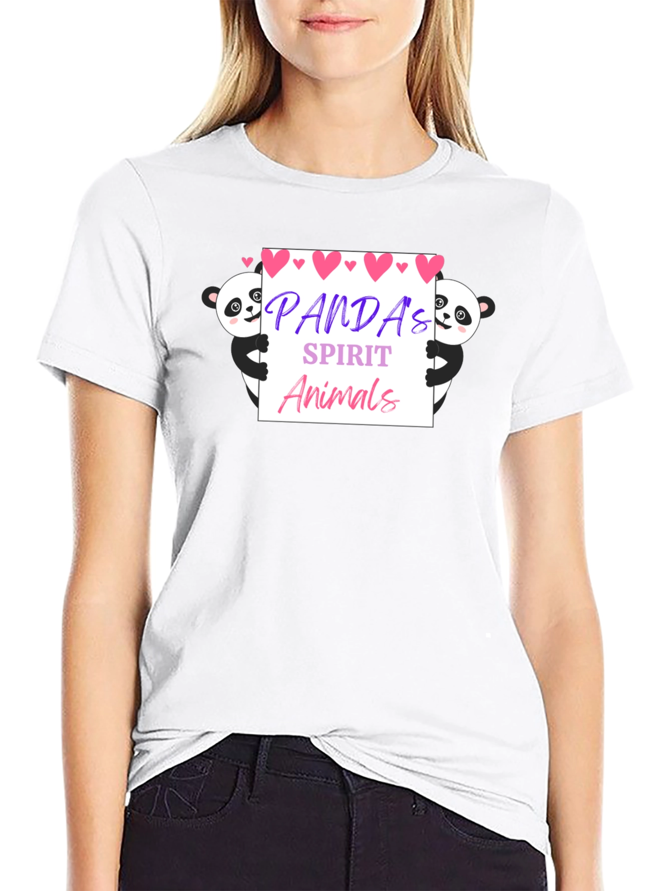 Panda Spirit Animals Graphic T-Shirt