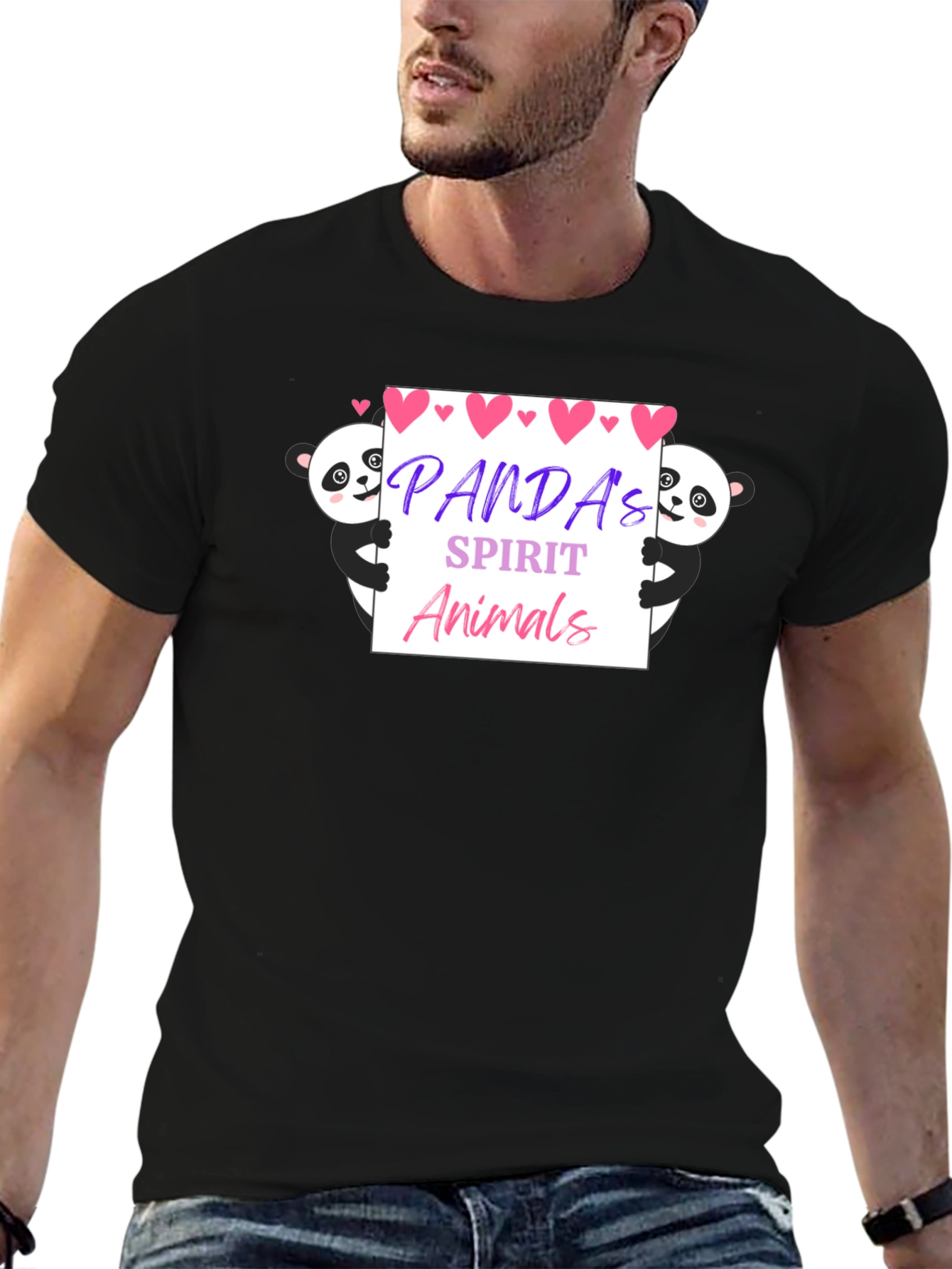 Panda Spirit Animals Graphic T-Shirt