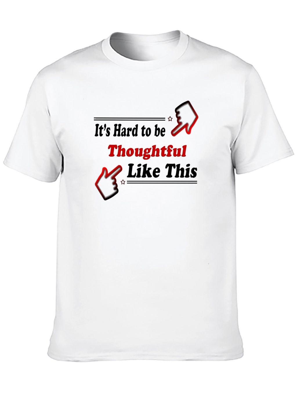 Thoughtful Graphic T-Shirt - Black