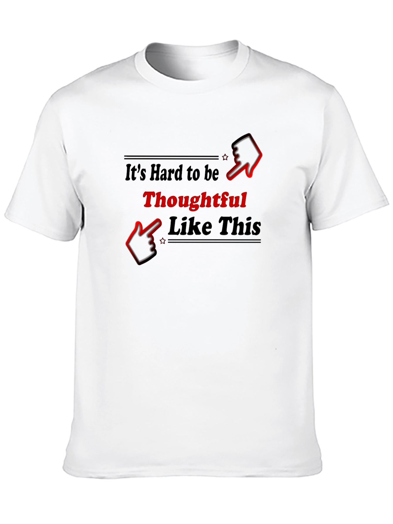 Thoughtful Graphic T-Shirt - Black