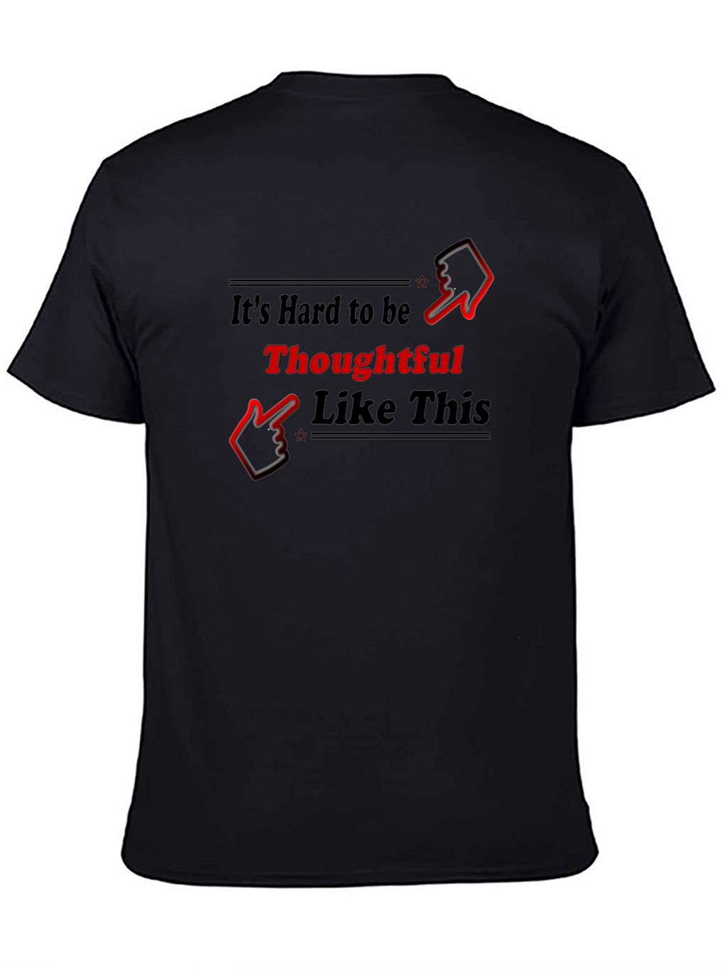 Thoughtful Graphic T-Shirt - Black